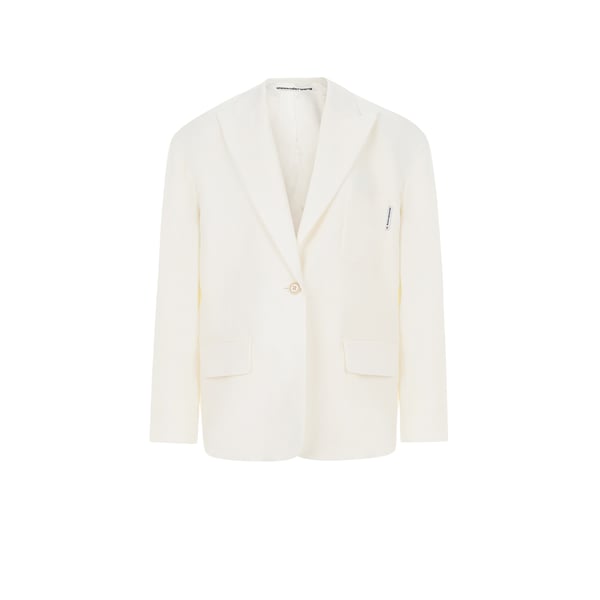 Blazer oversize en laine mélangée