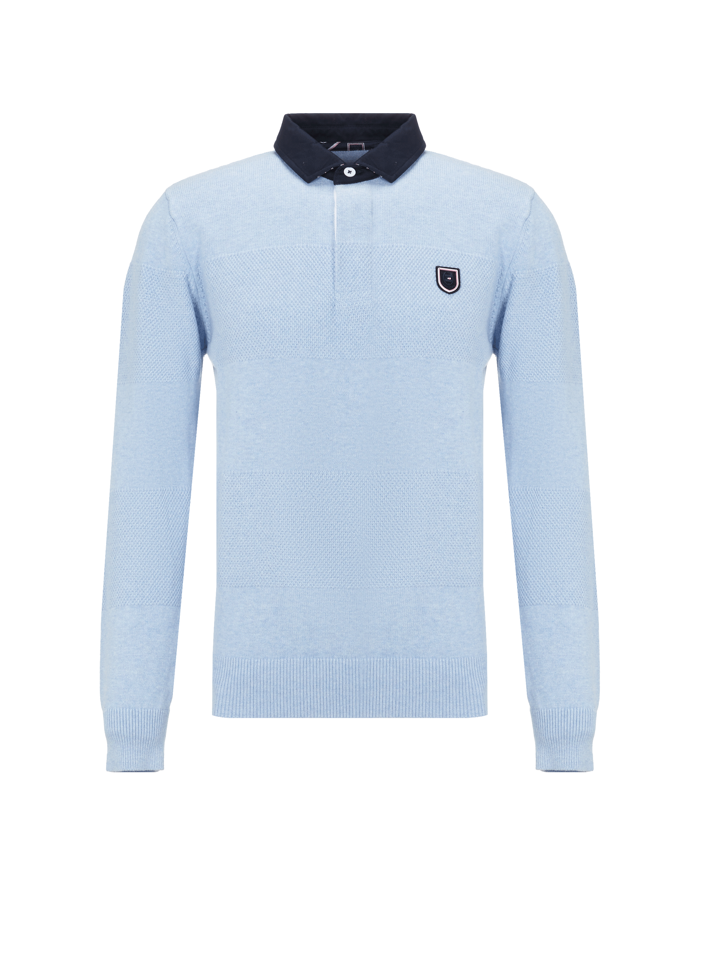 Polo manches longues en coton piqué