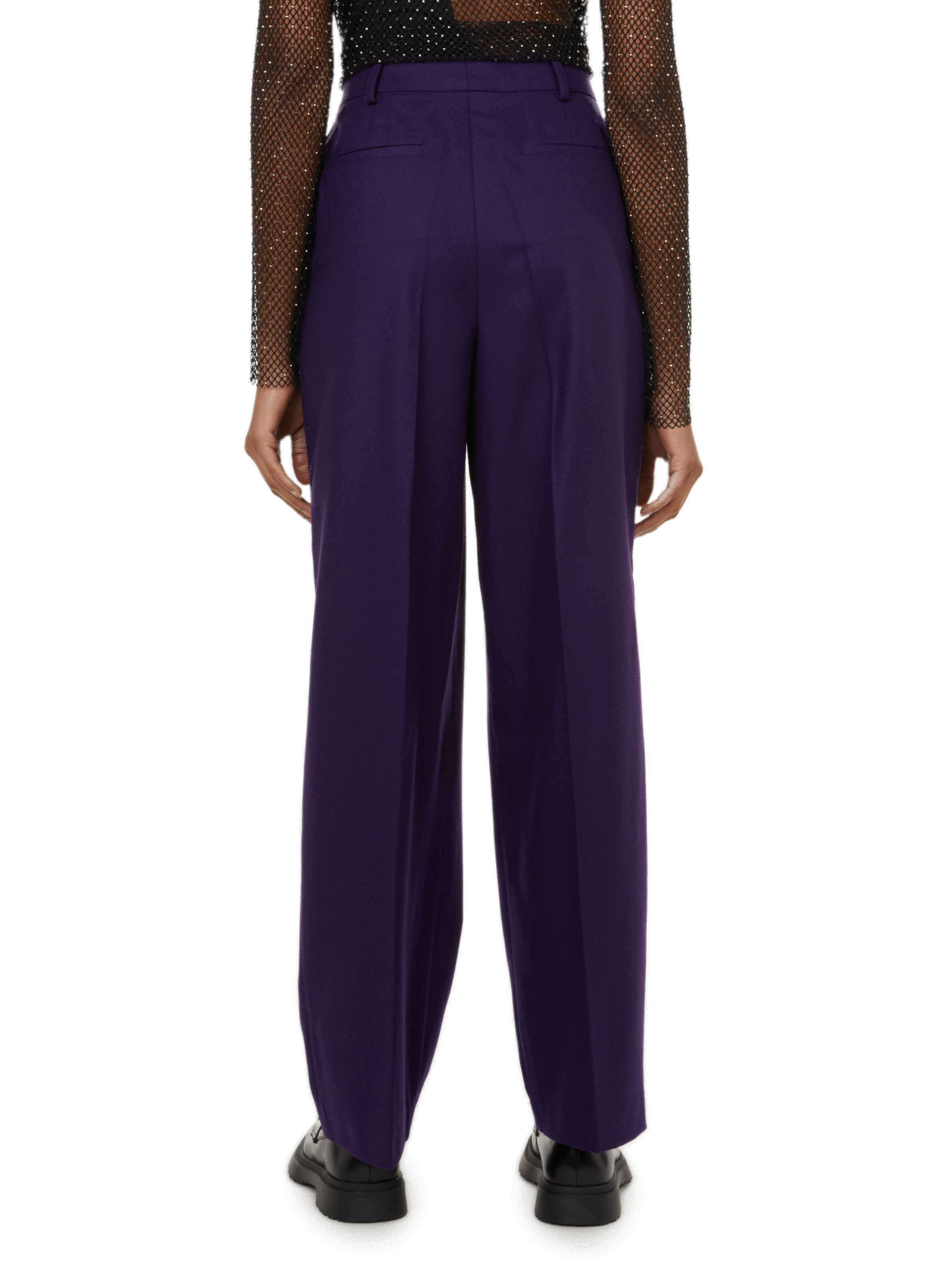 Straight wool trousers  SAISON 1865 Purple