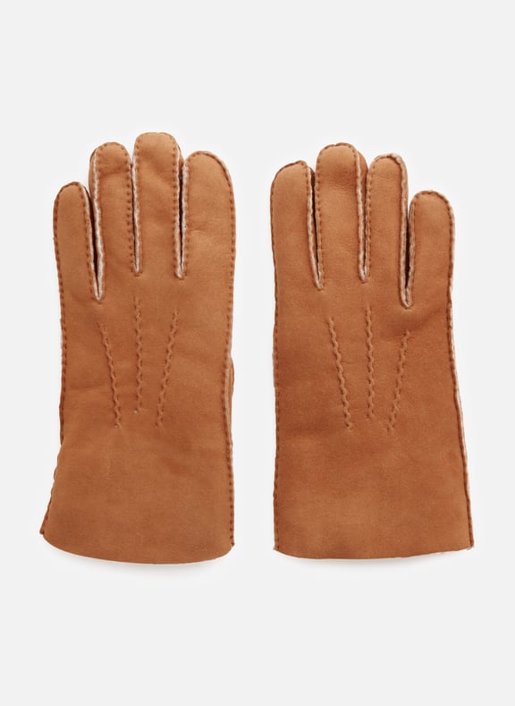 Gants en cuir d agneau Beige