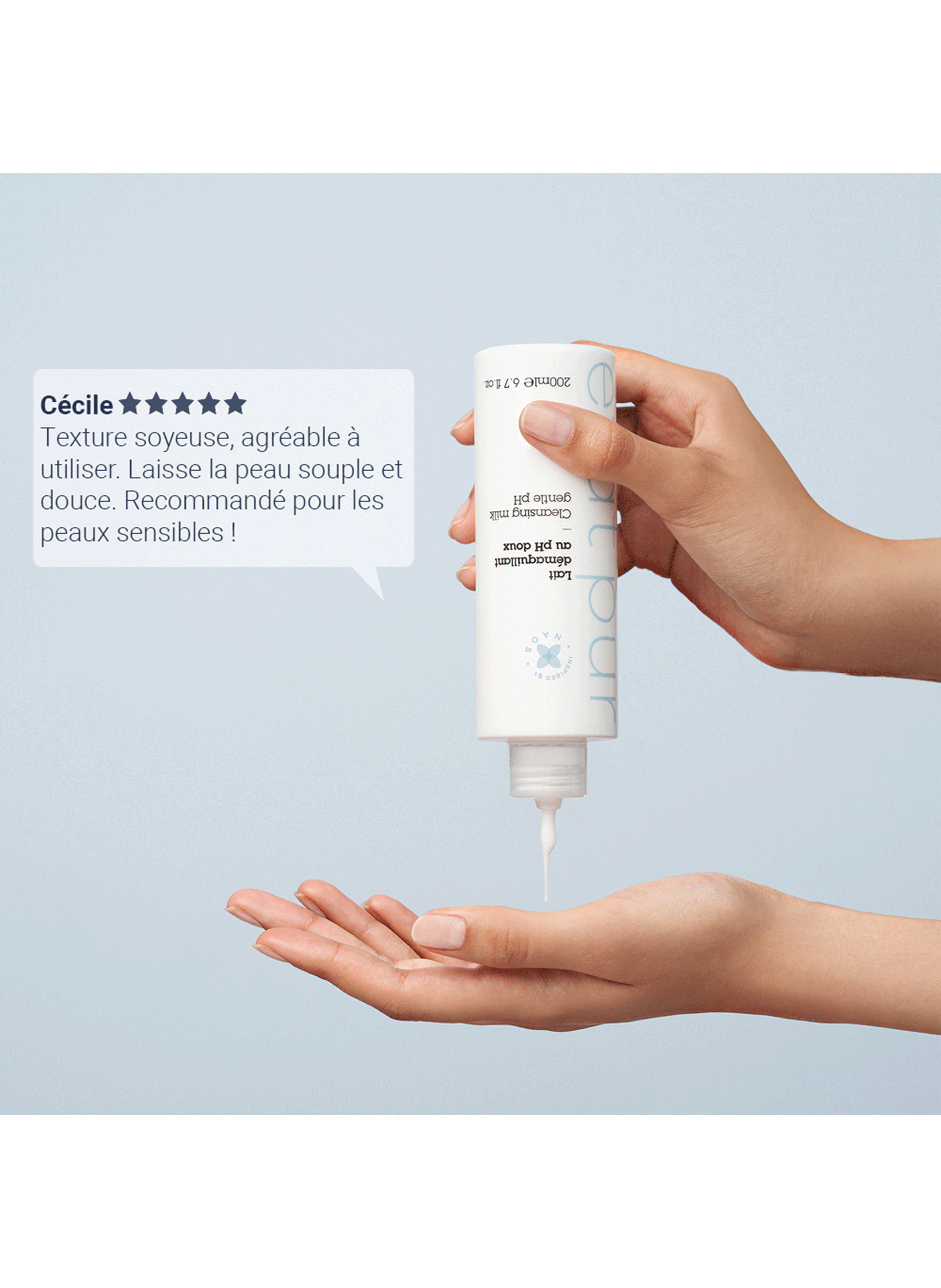 Le lait démaquillant au PH neutre ETAT PUR No color