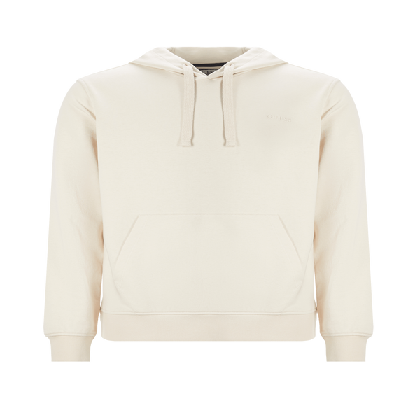 Guess Plain Hoodie In White