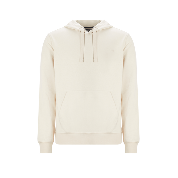 Guess Plain Hoodie In White