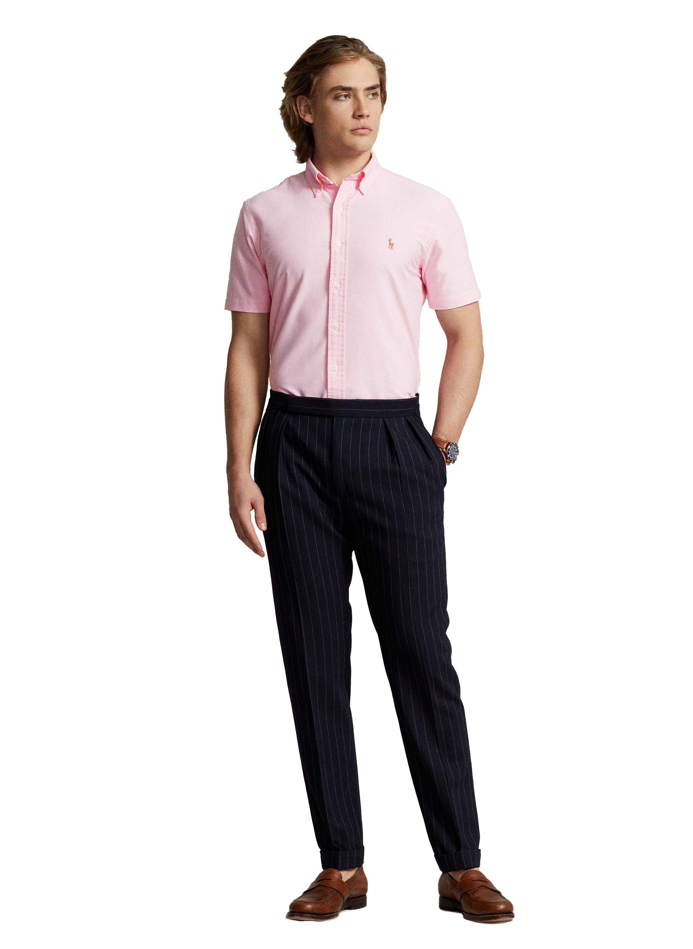 Chemise en coton POLO RALPH LAUREN Rose