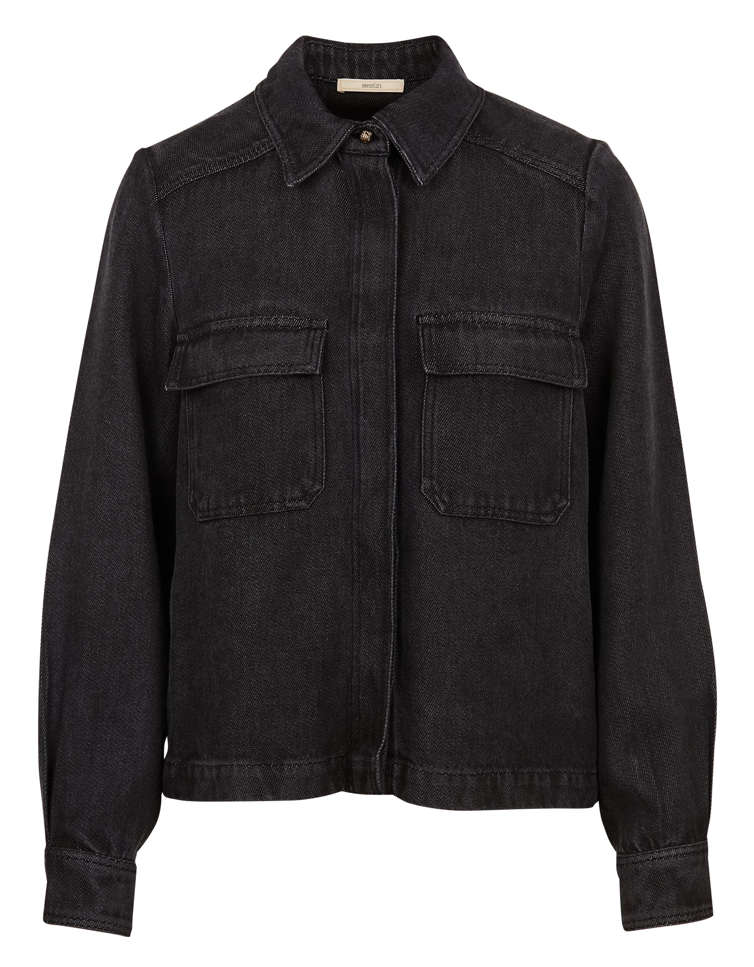 Veste col classique effet jean guggen SESSUN Gris