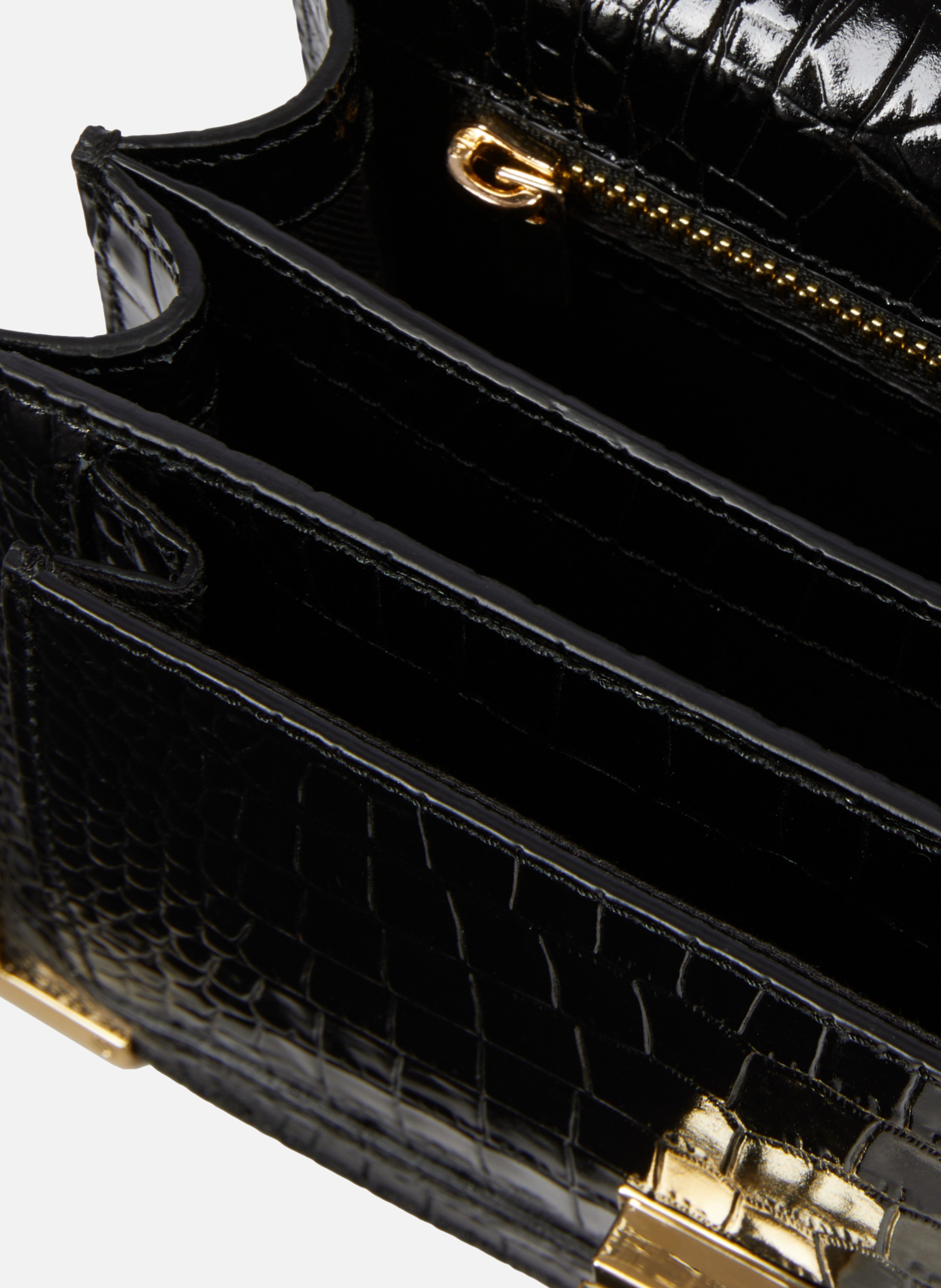 Sac emily small en cuir effet crocodile THE KOOPLES Noir