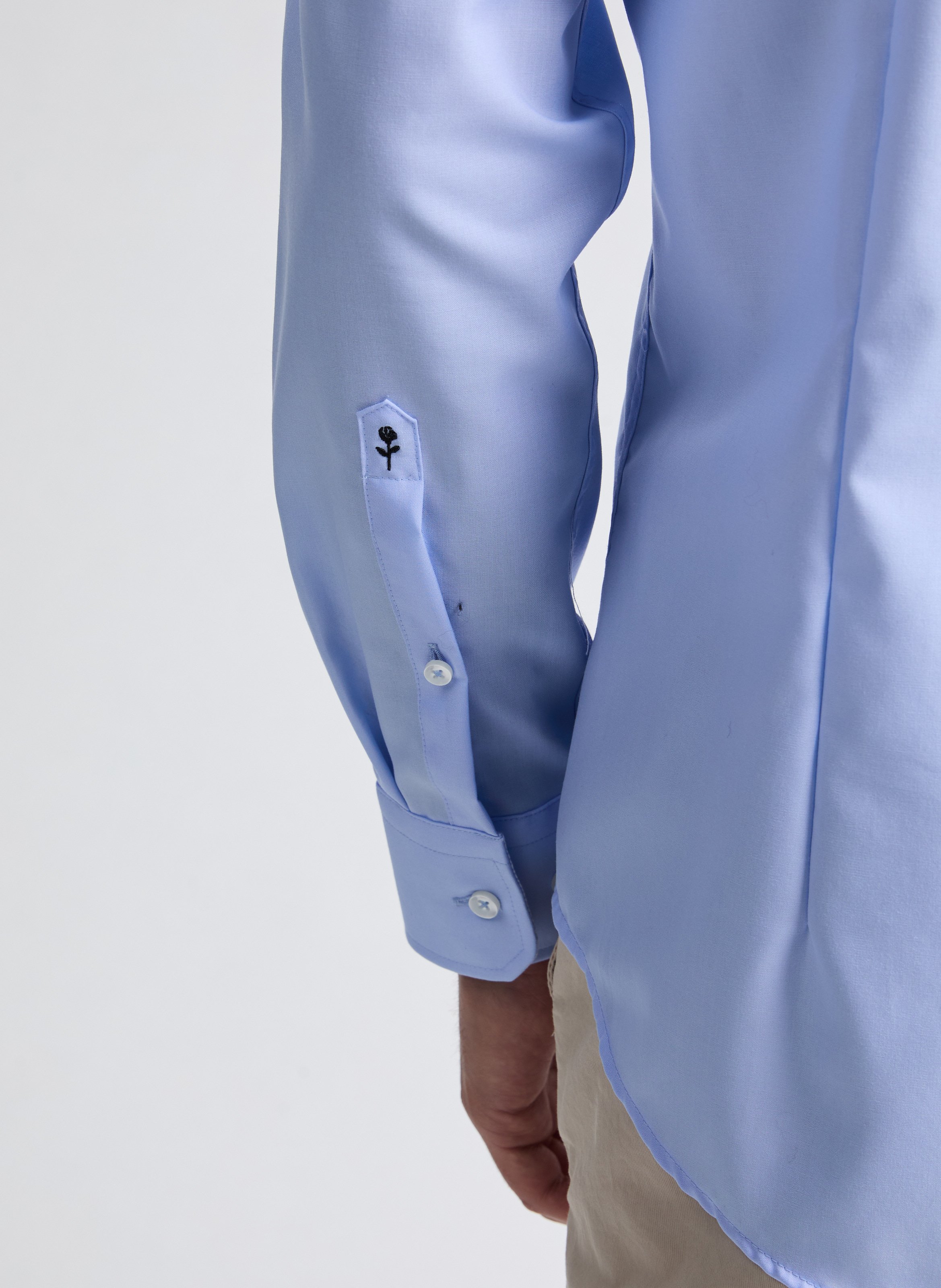 Chemise slim en coton SEIDENSTICKER Bleu