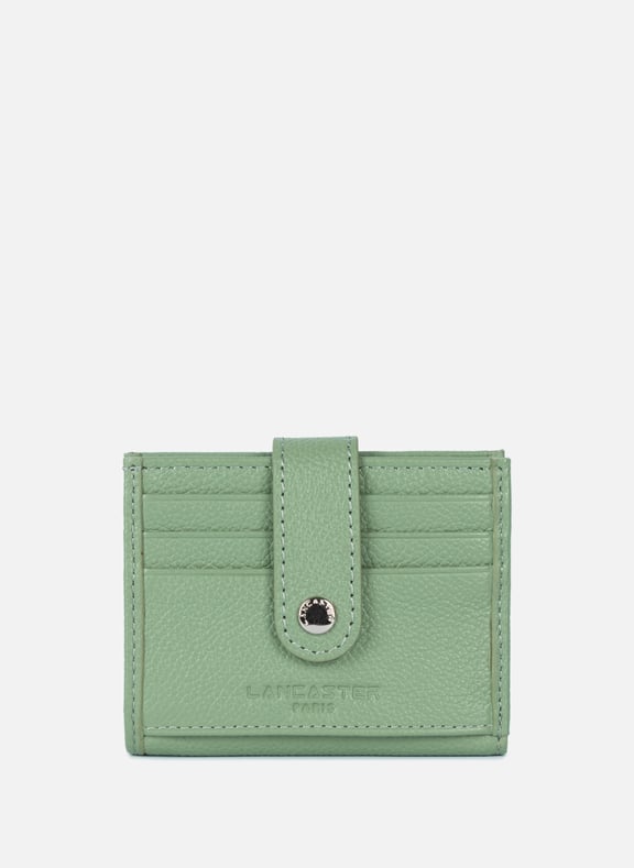 Card holder - Foulonné PM Green by LANCASTER LANCASTER Card holder - Foulonné PM Green