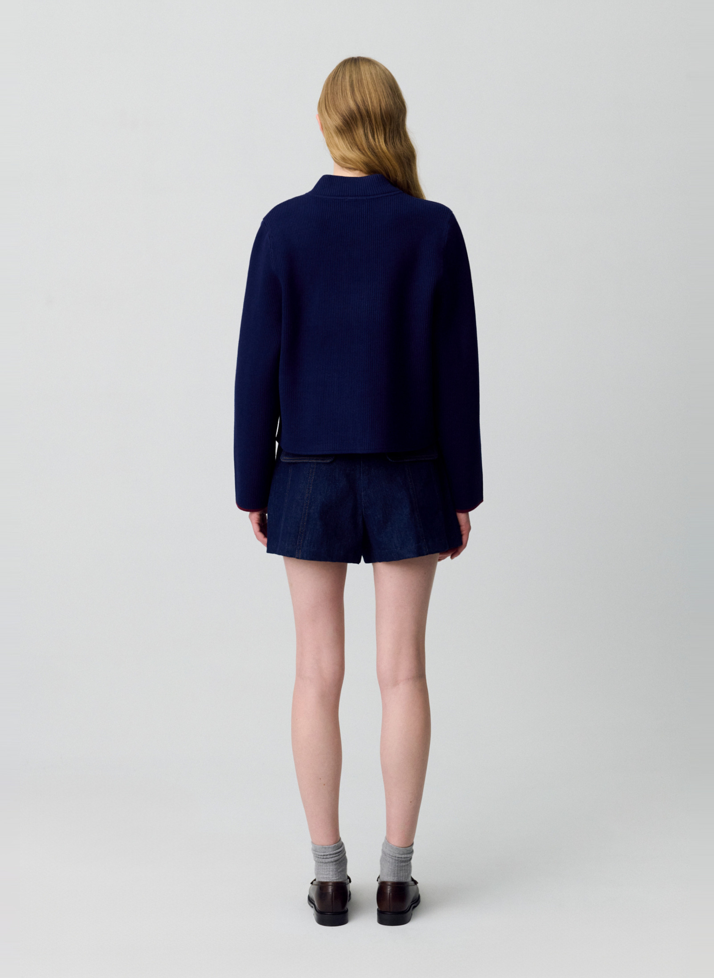 Cardigan col teddy bicolore CLAUDIE PIERLOT Multicolore