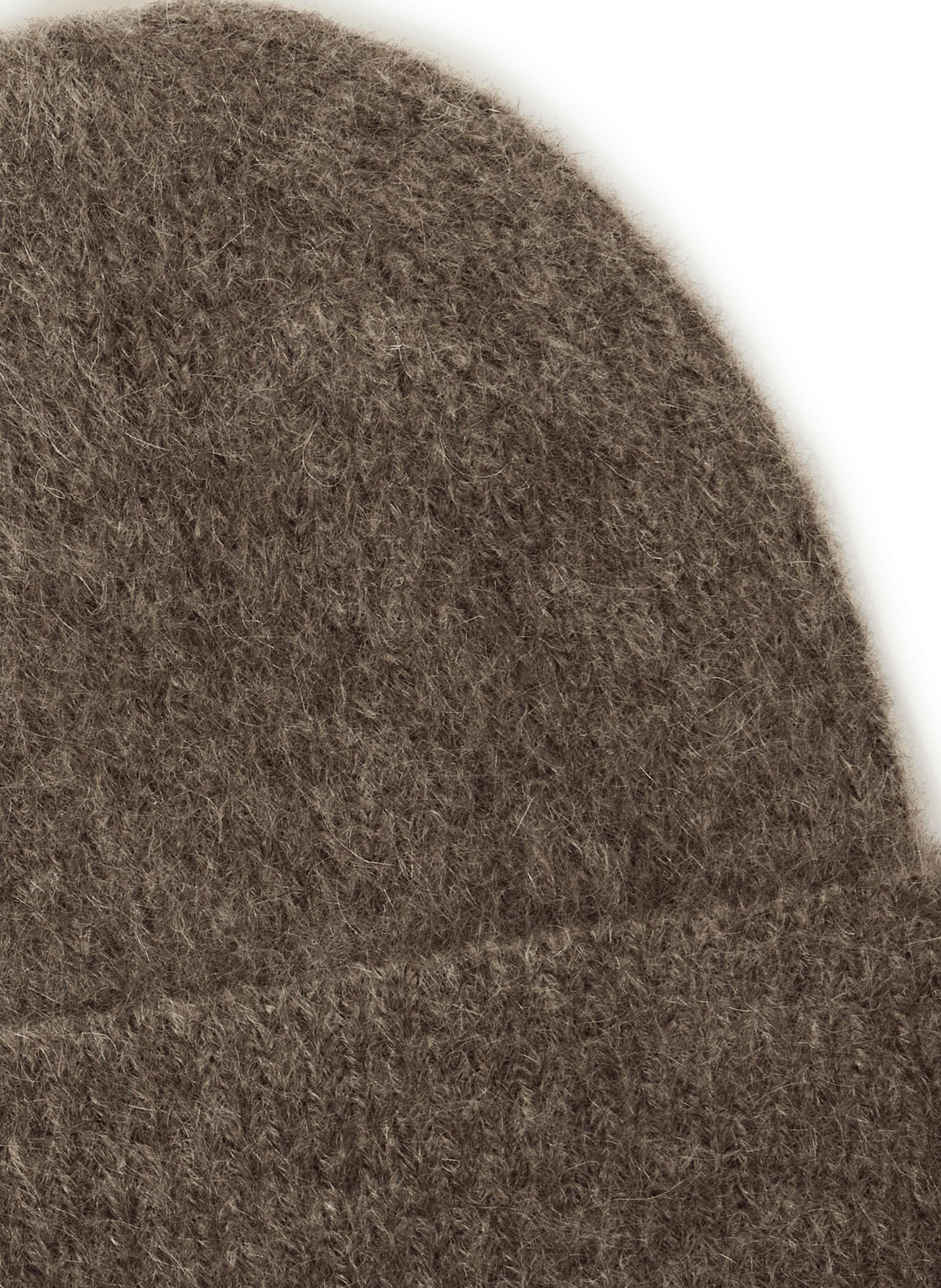 Wide cuff mohair blend beanie SAISON 1865 Brown