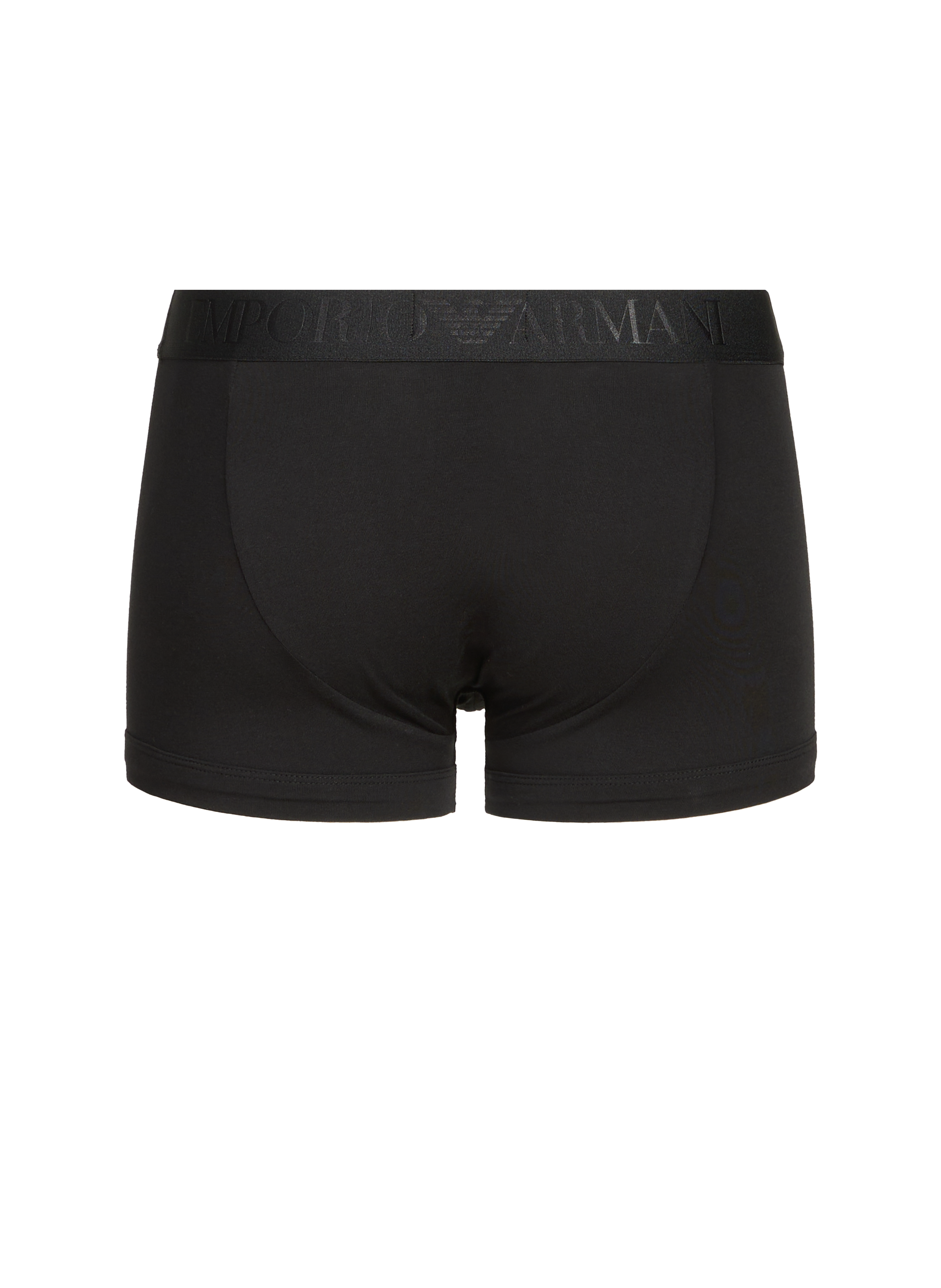 Boxer uni en coton mélangé EMPORIO ARMANI Noir