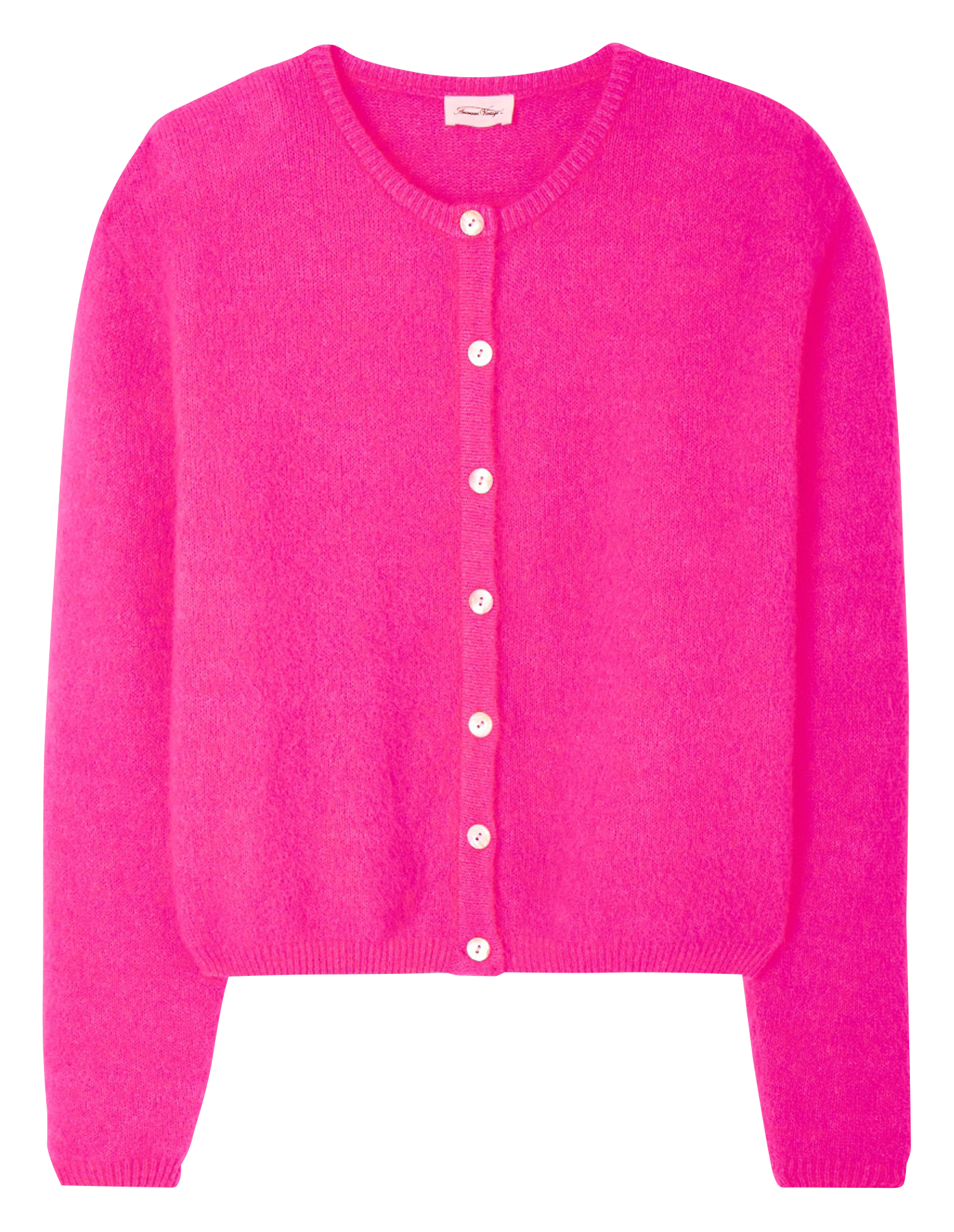 Gilet ample col rond en laine mélangée vitow AMERICAN VINTAGE Rose