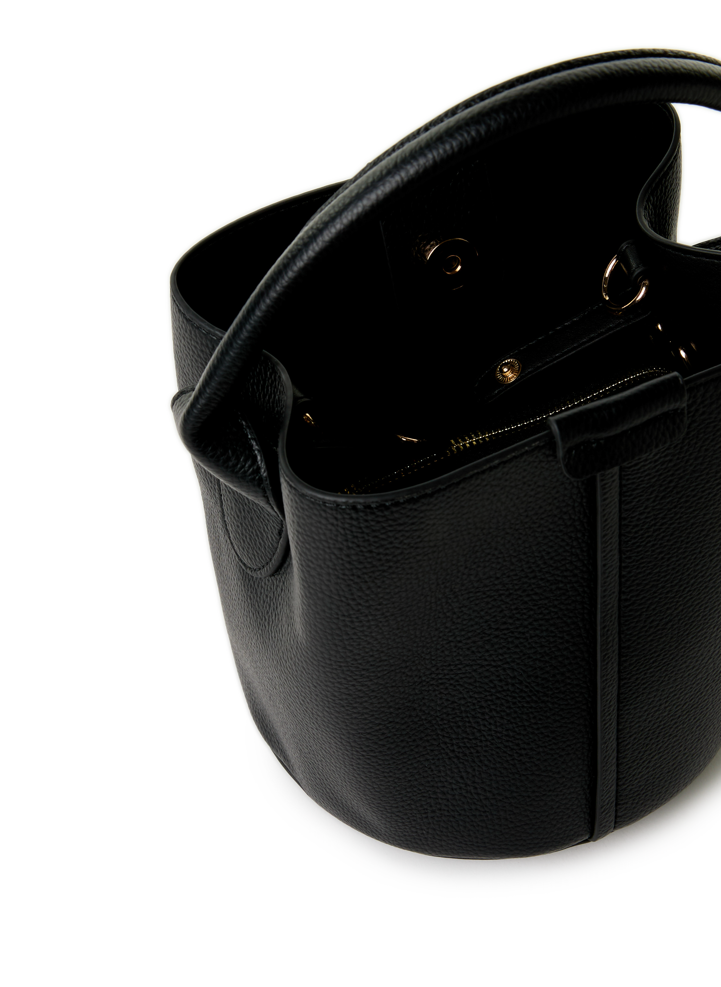 Sac sceau craquelé AU PRINTEMPS PARIS Noir