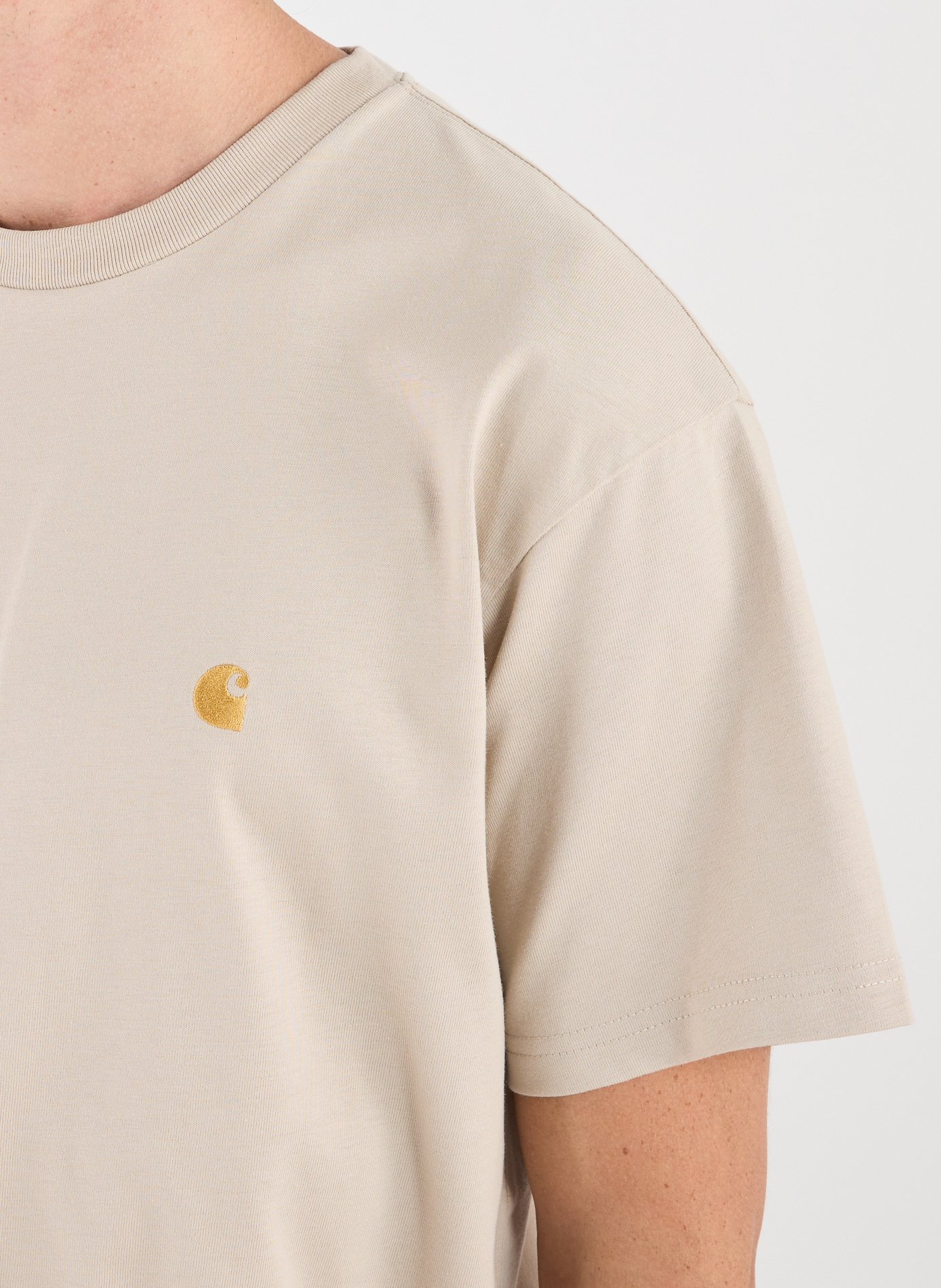Straight-fit cotton T-shirt CARHARTT WIP Beige
