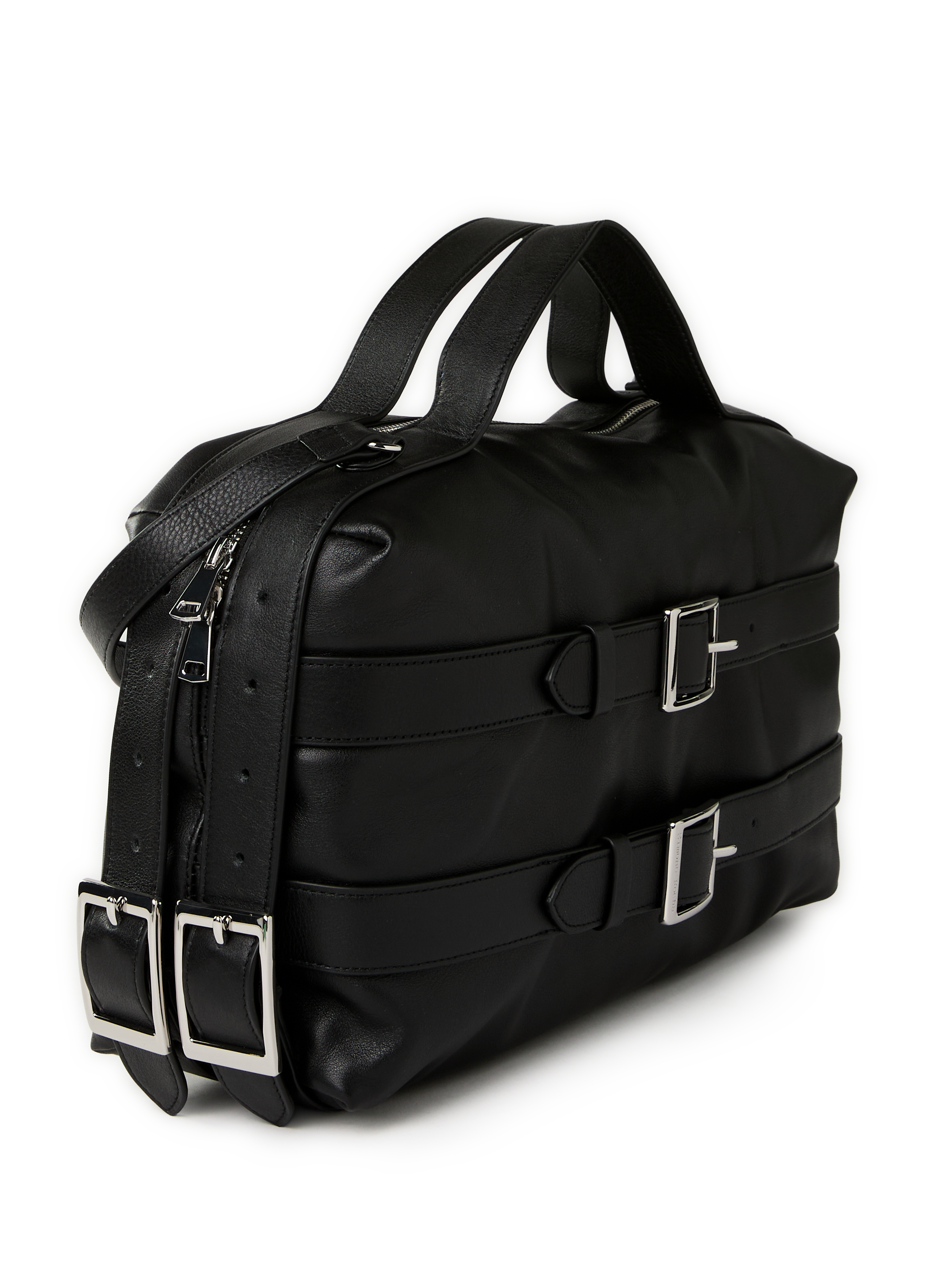 Leather belt bag SIMONE ROCHA Black