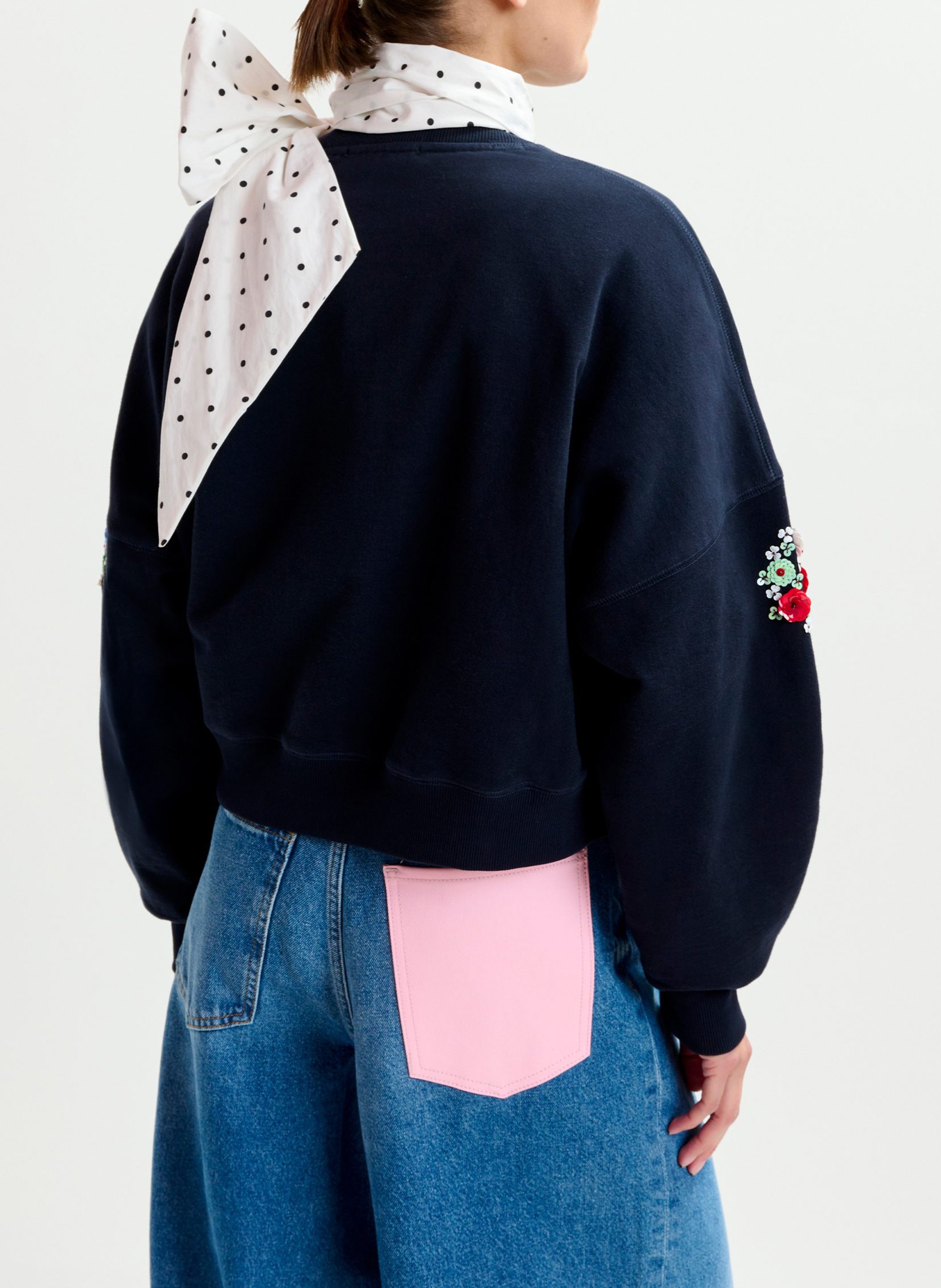 Sweat col rond en coton itro ESSENTIEL ANTWERP Bleu