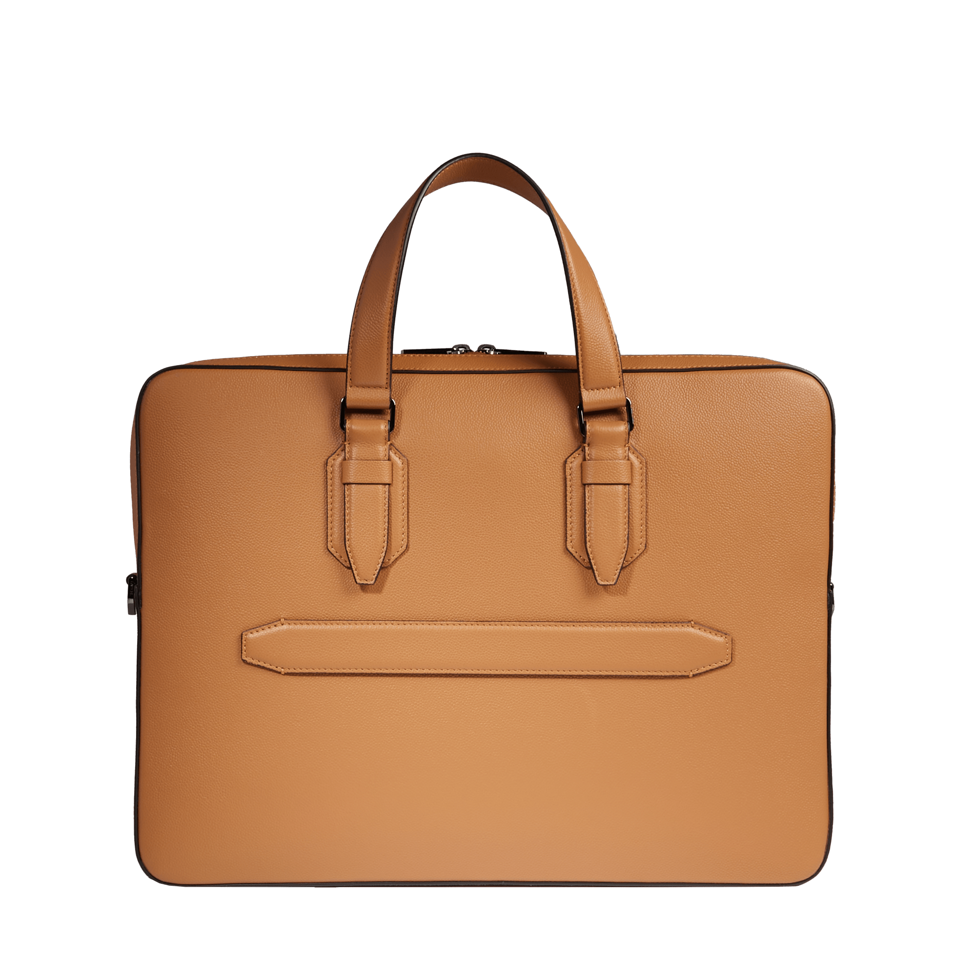 Porte-documents zippé 15"6 charlie de lancel en cuir LANCEL Marron