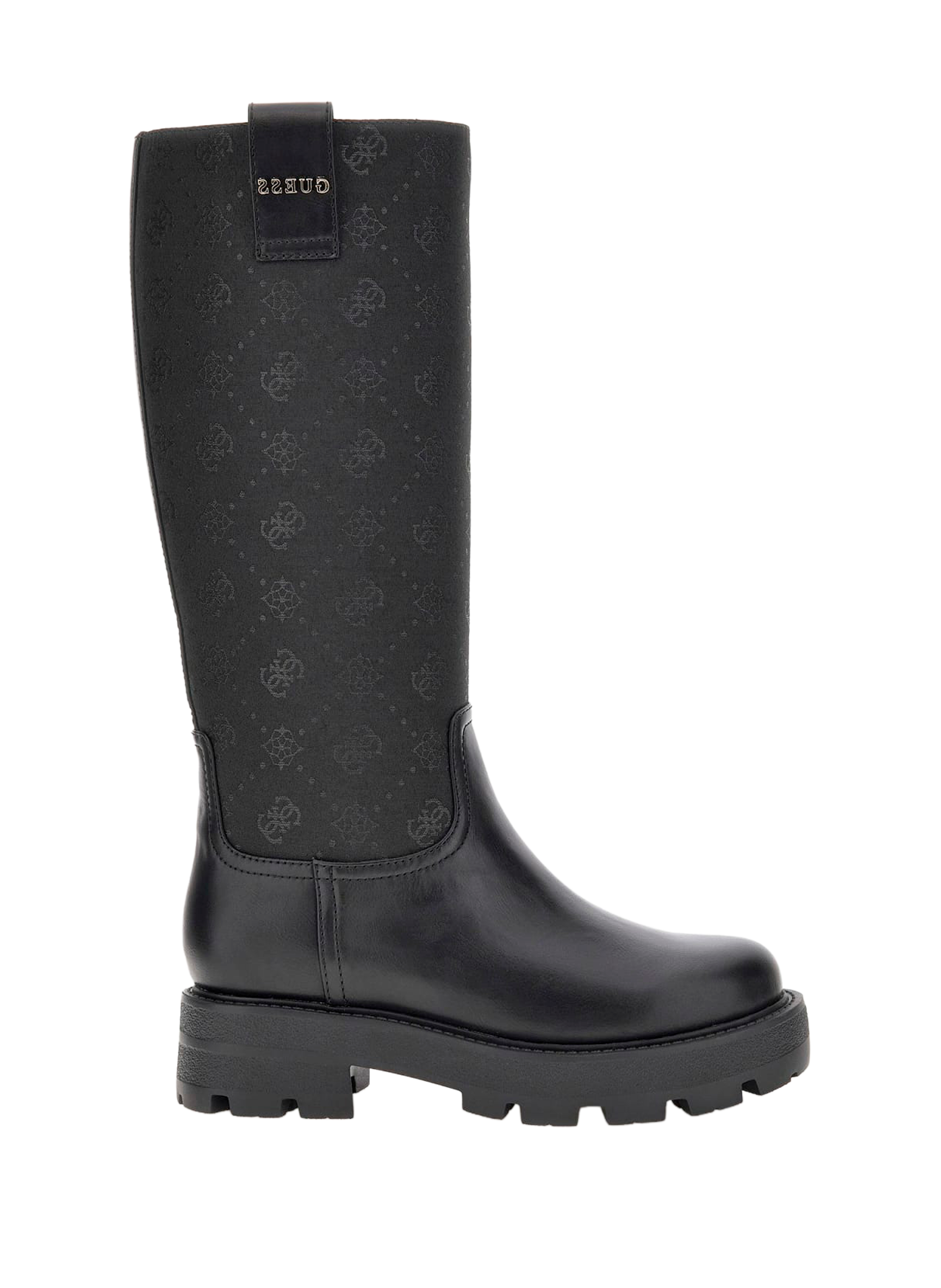 GUESS Bottes hautes à logo Black