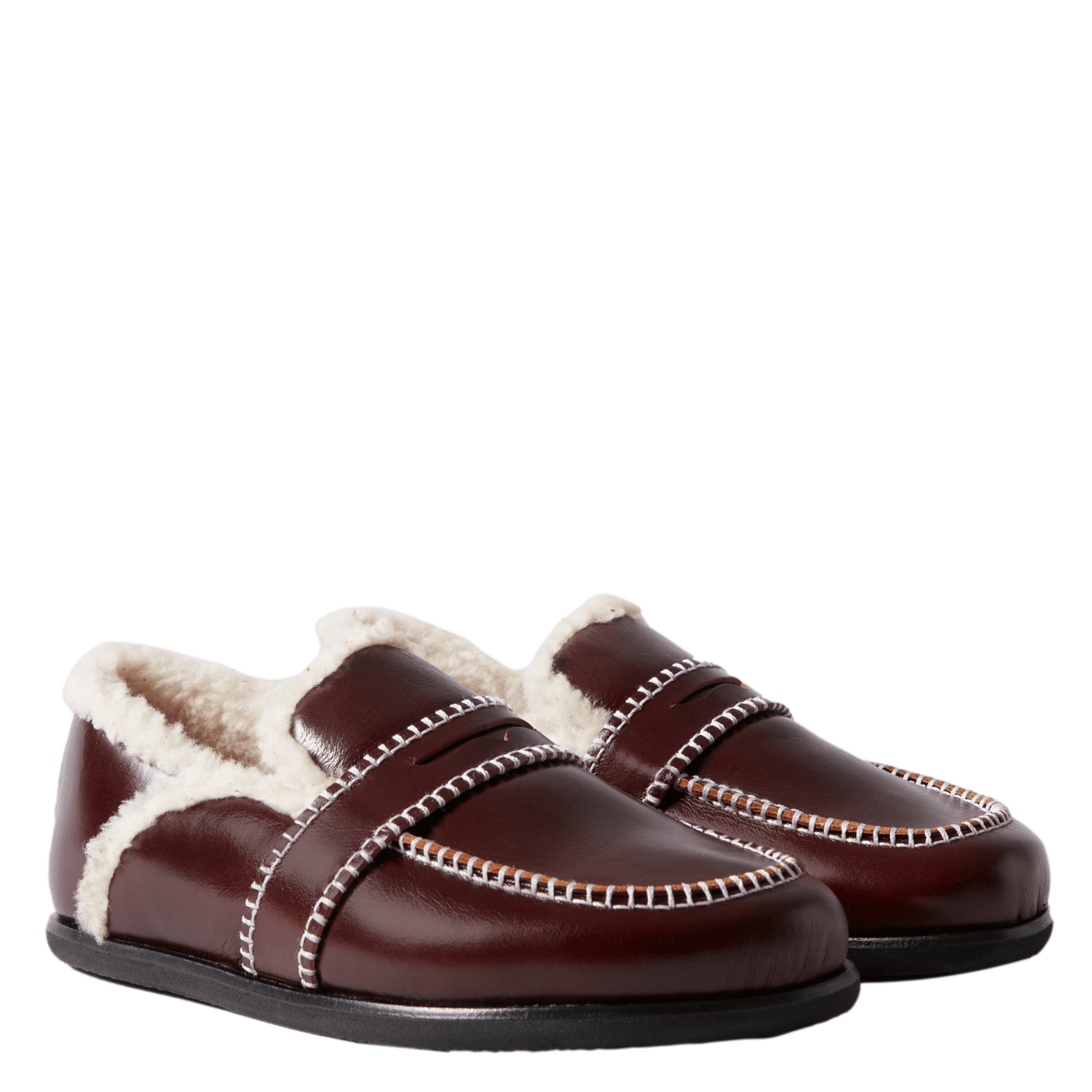 Chaussons en cuir asel CLAUDIE PIERLOT Rouge