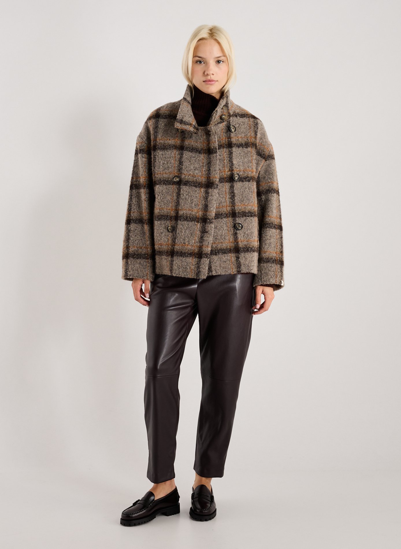 Mixed leather moccasins SEBAGO Brown