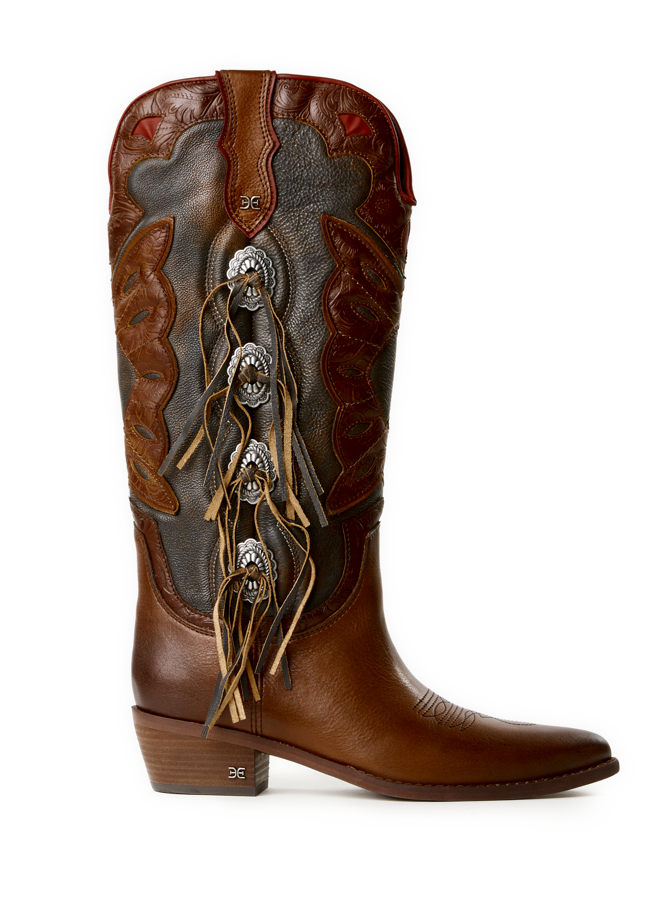 SAM EDELMAN Western leather boots Brown