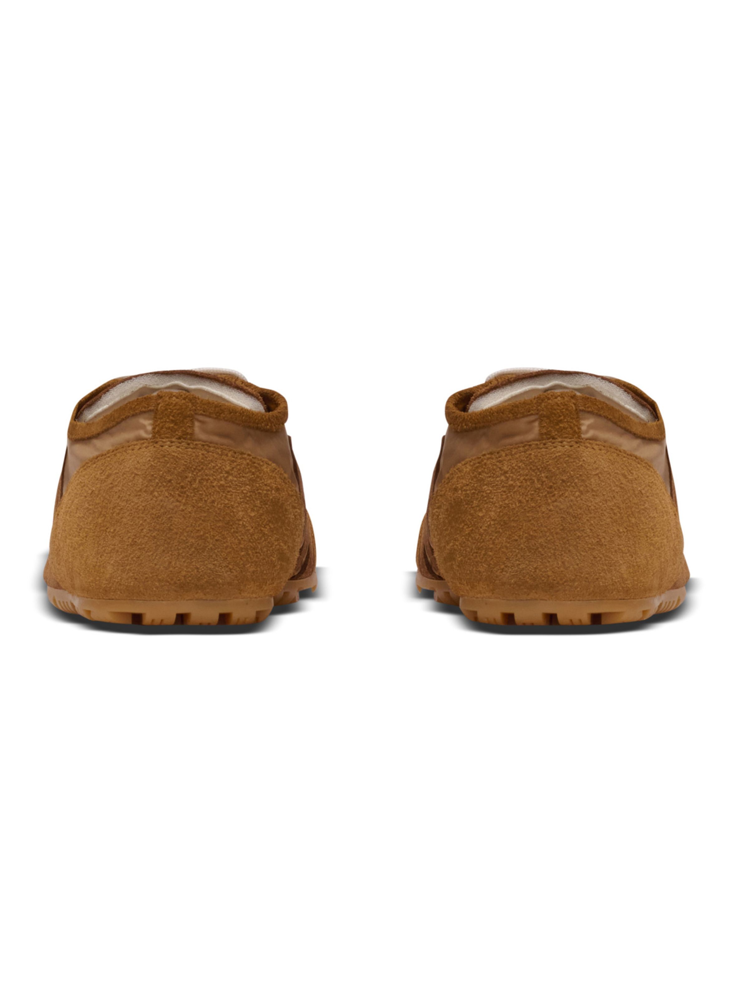 Baskets racer 45 en daim et nylon BALMAIN Marron