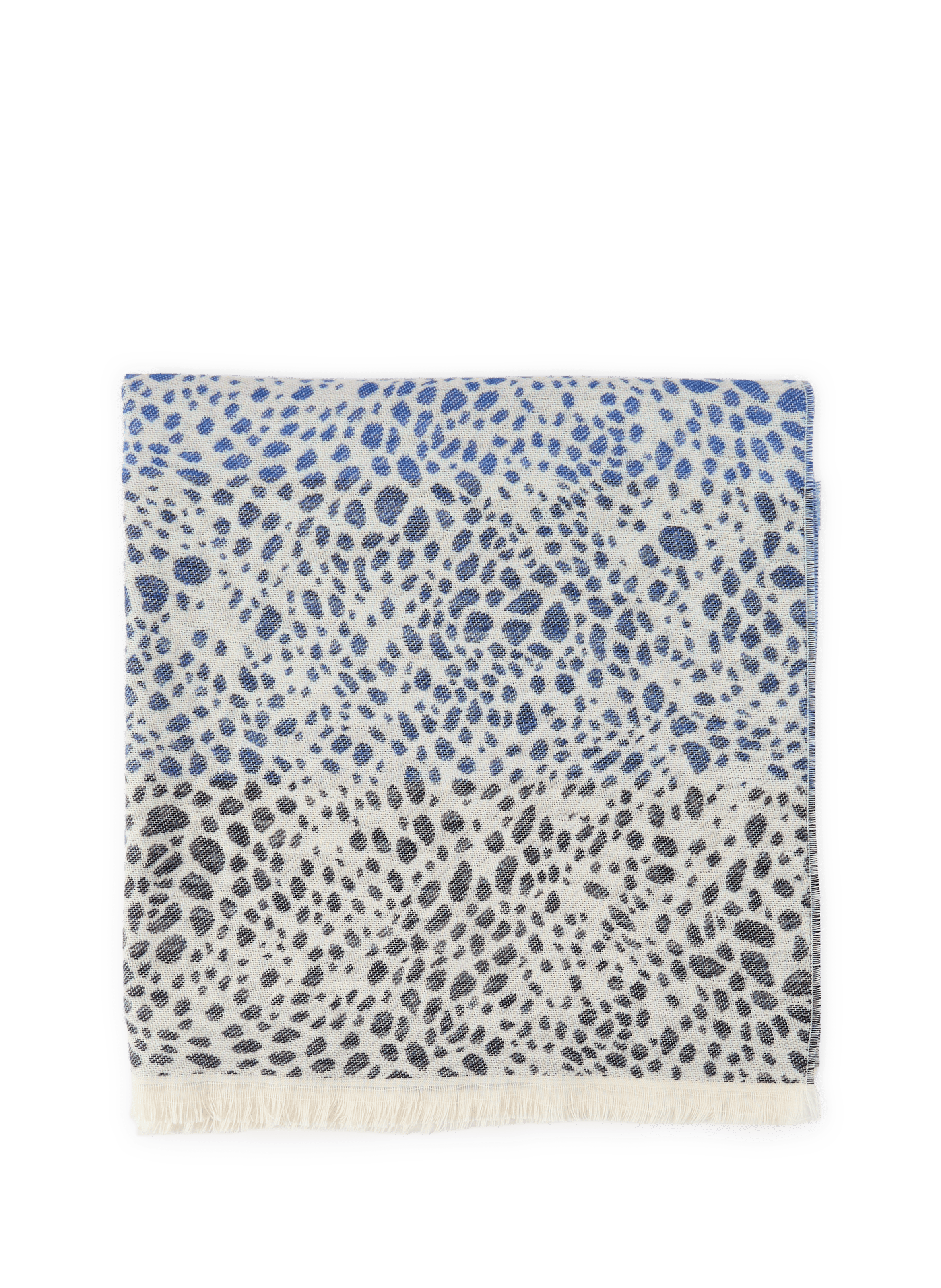 Cotton Suede Scarf AU PRINTEMPS PARIS Blue