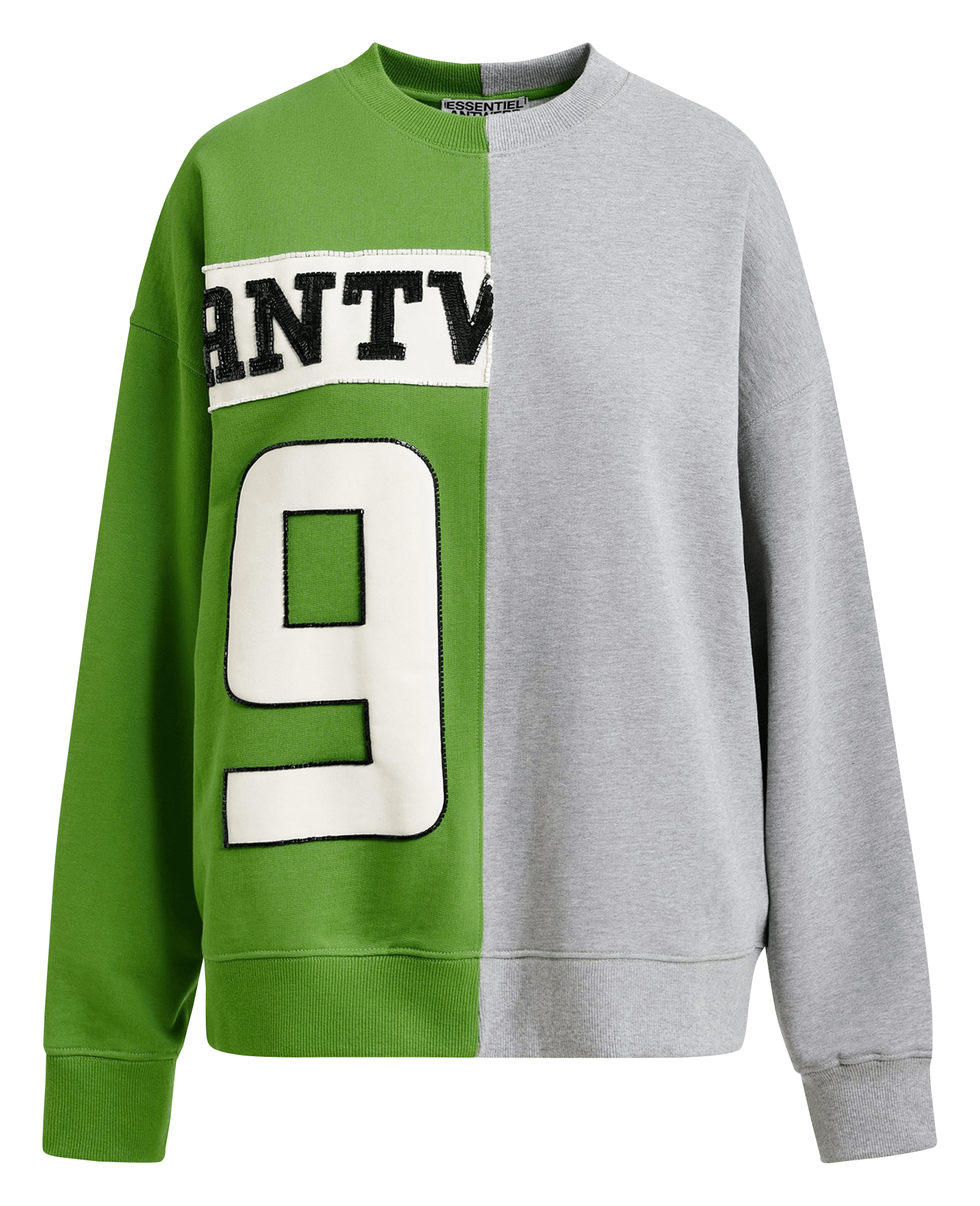 Sweat ample col rond à motif Jame ESSENTIEL ANTWERP Vert