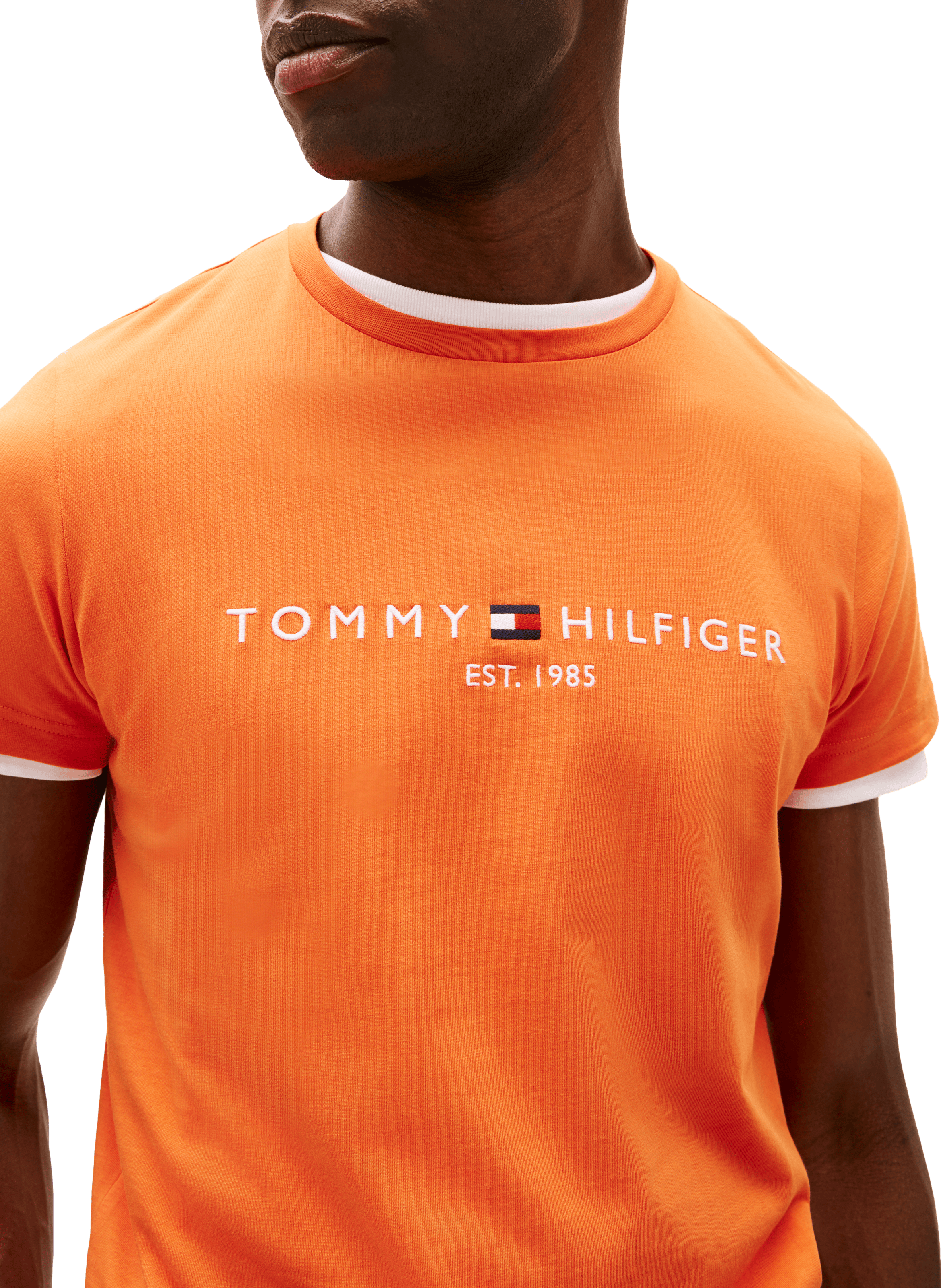 T-shirt en coton TOMMY HILFIGER Orange