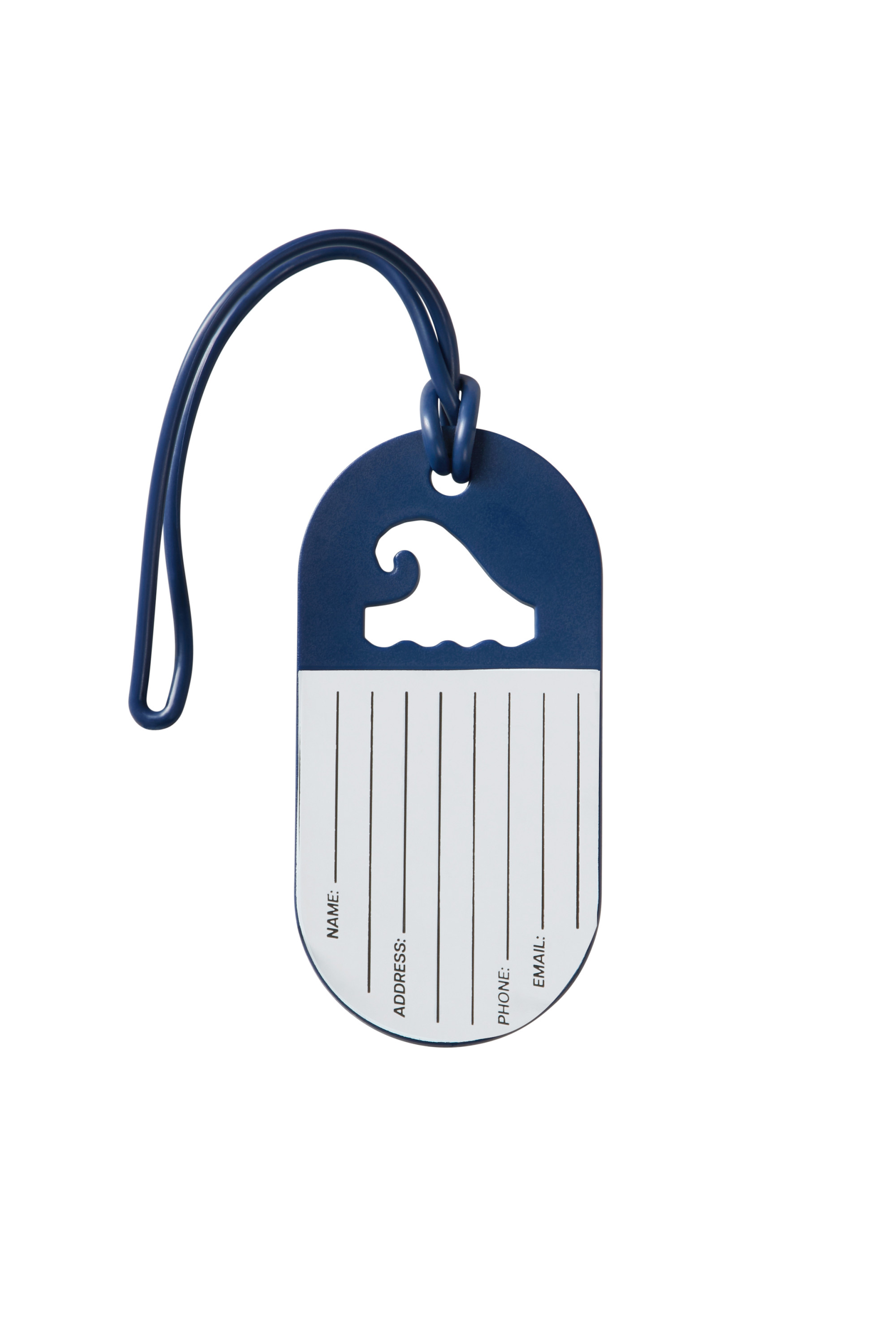 Étiquette bagages taille s Bleu