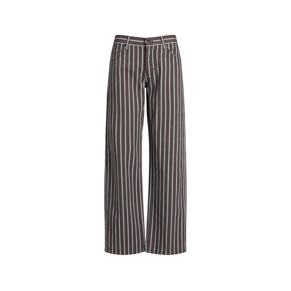 Pantalon large en coton rayé Tsember Pantalon large en coton rayé Tsember