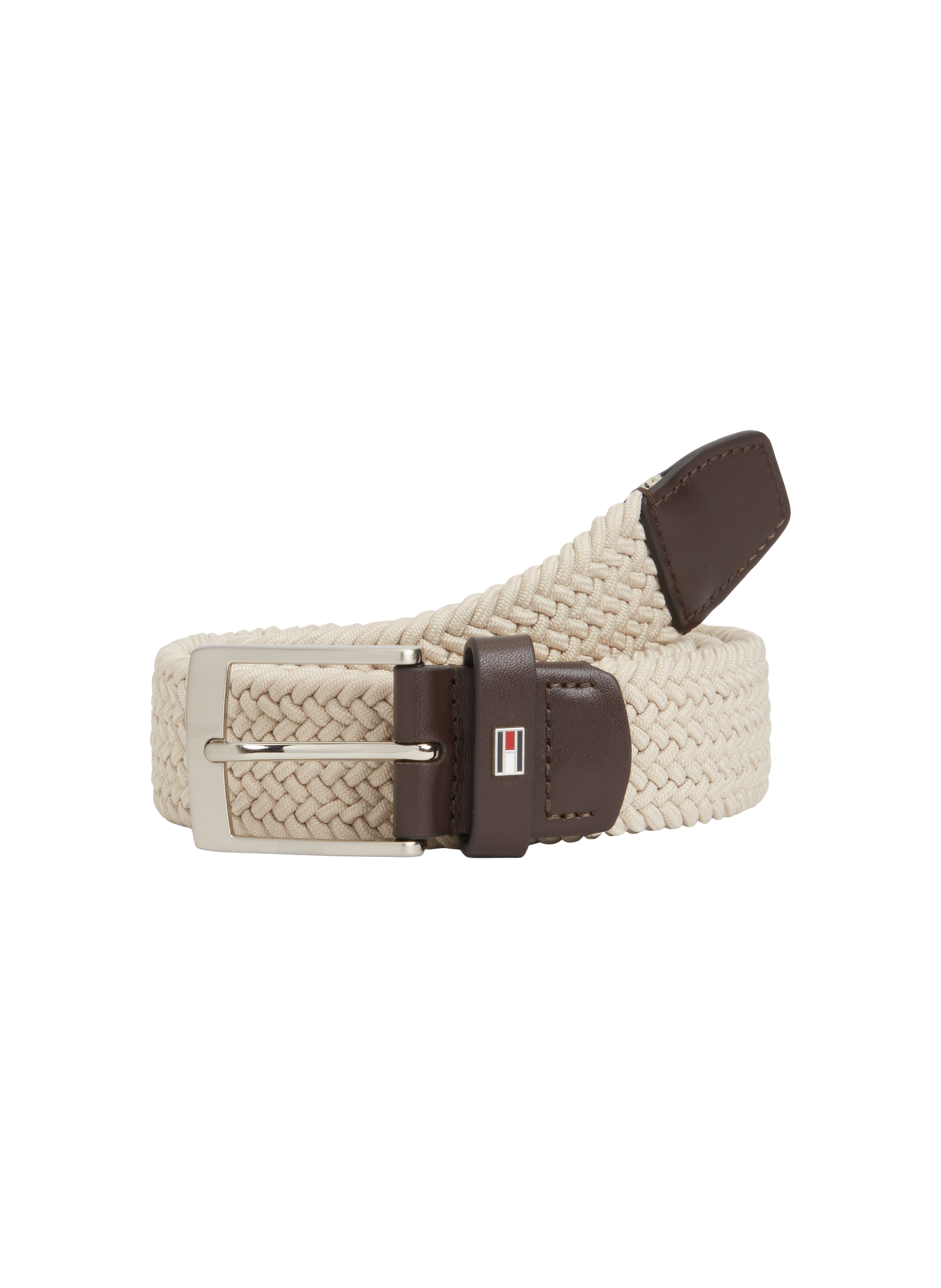 Ceinture stretch tressée TOMMY HILFIGER Beige