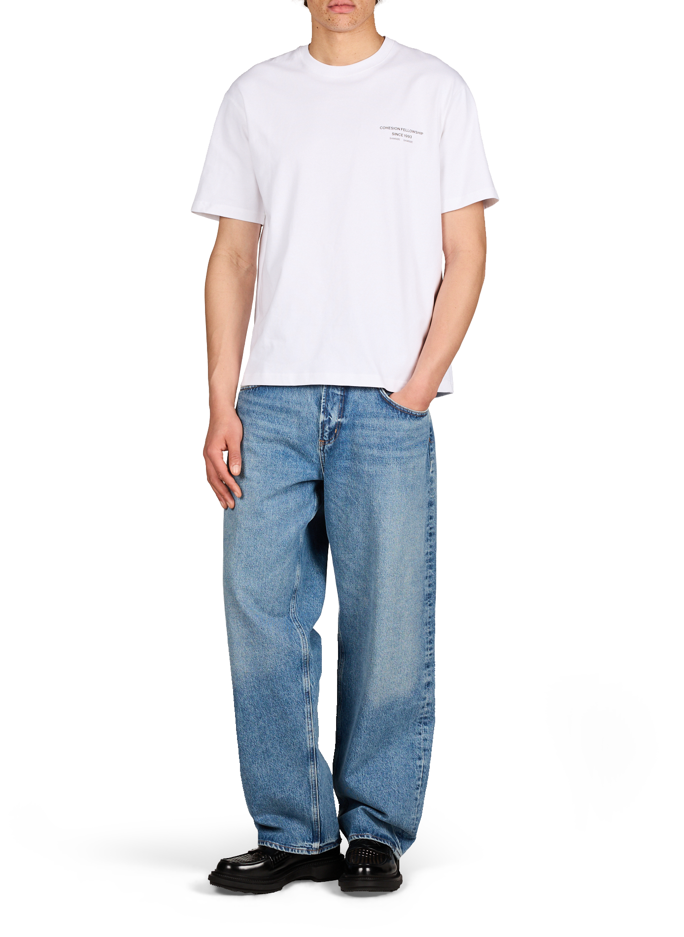 Bedrukt T-shirt van biologisch katoen SAMSOE SAMSOE Groen