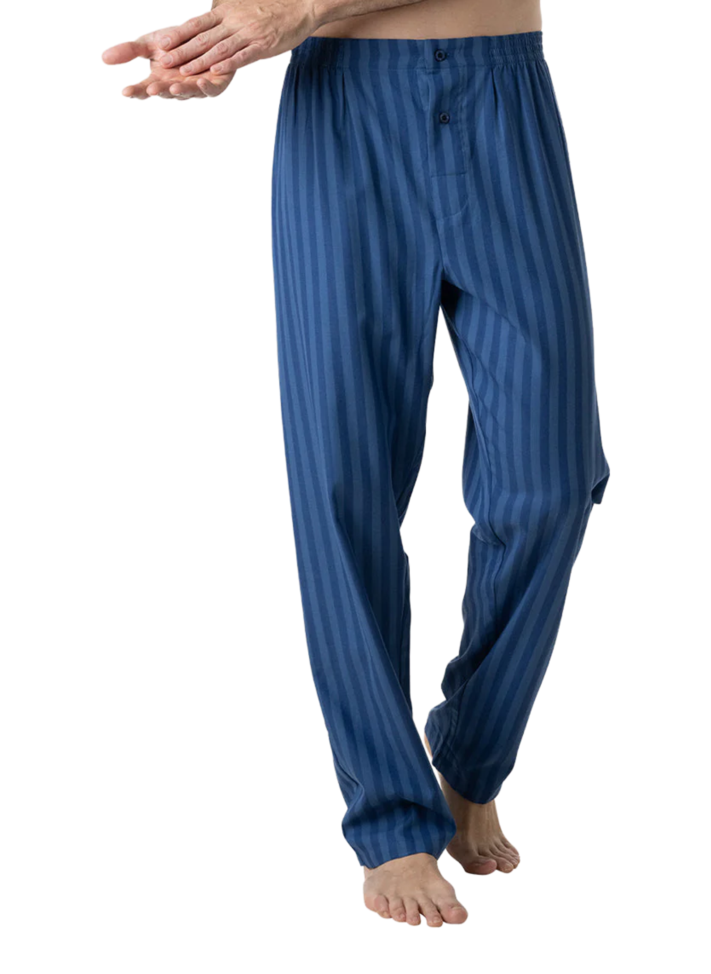 Striped cotton pajama set EMINENCE Blue