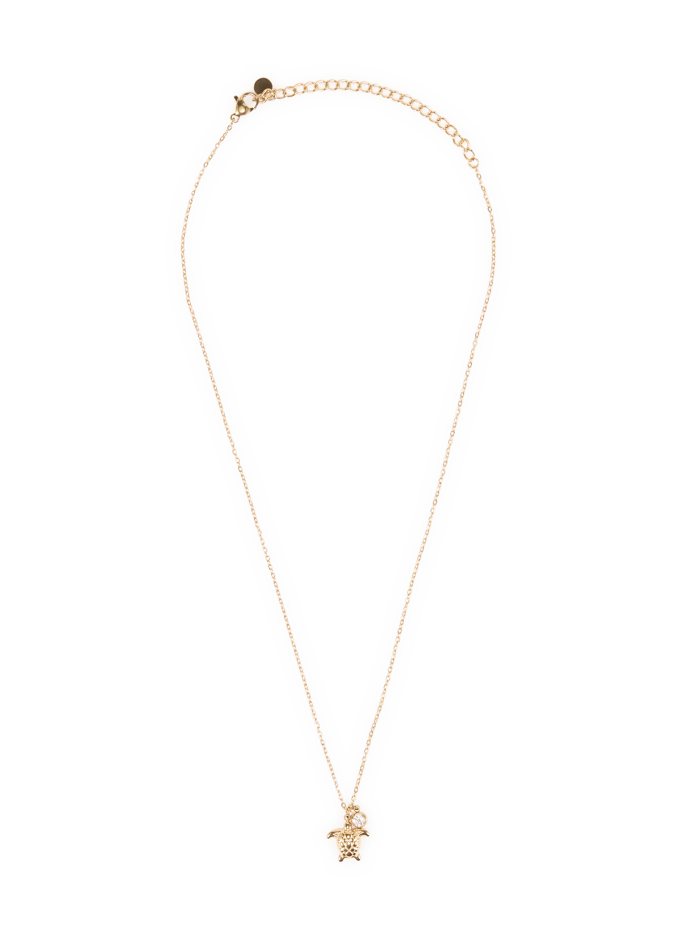 Collier pendentif tortue AU PRINTEMPS PARIS Doré