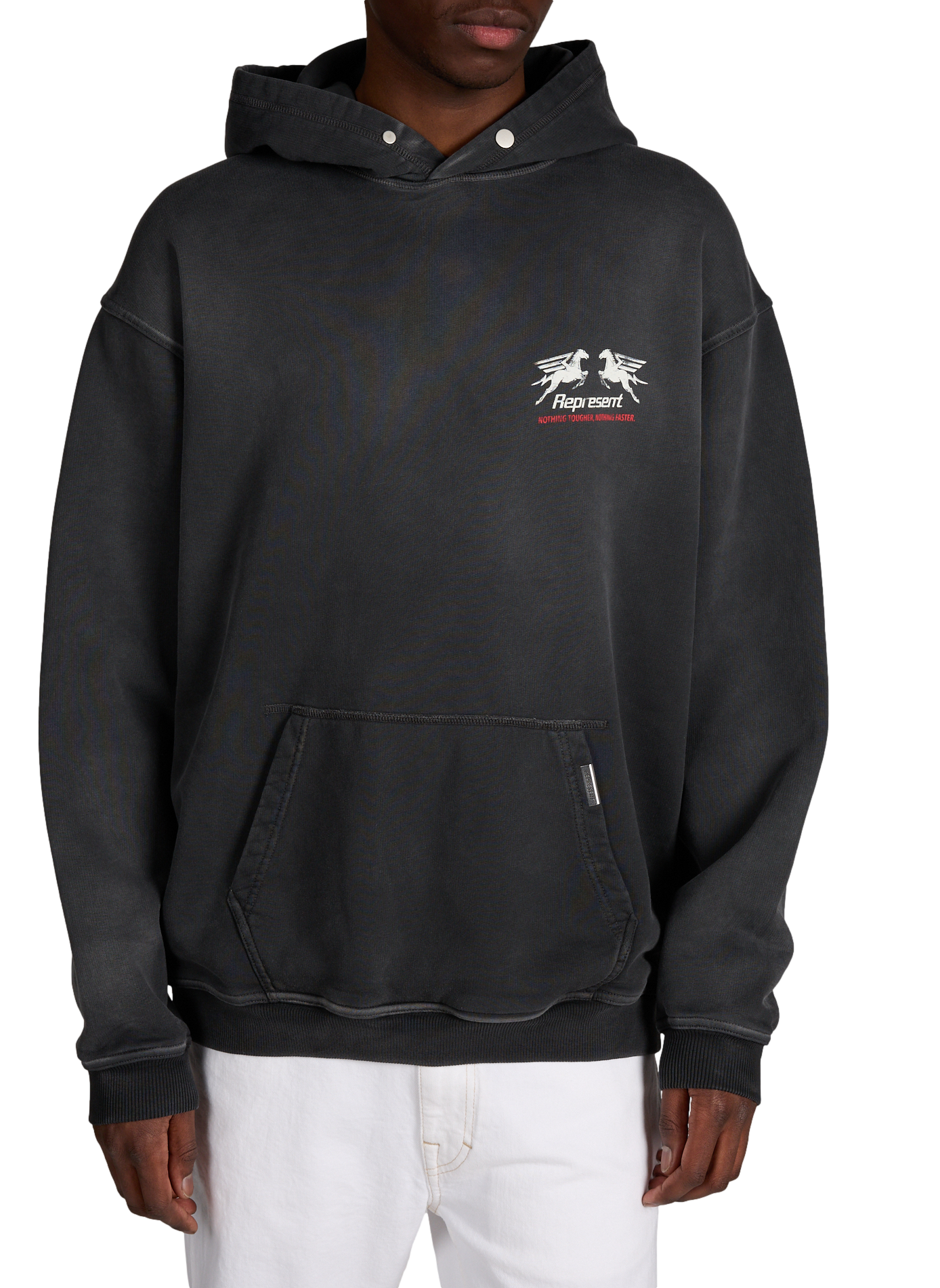 Graphic logo cotton sweatshirt REPRESENT Grey