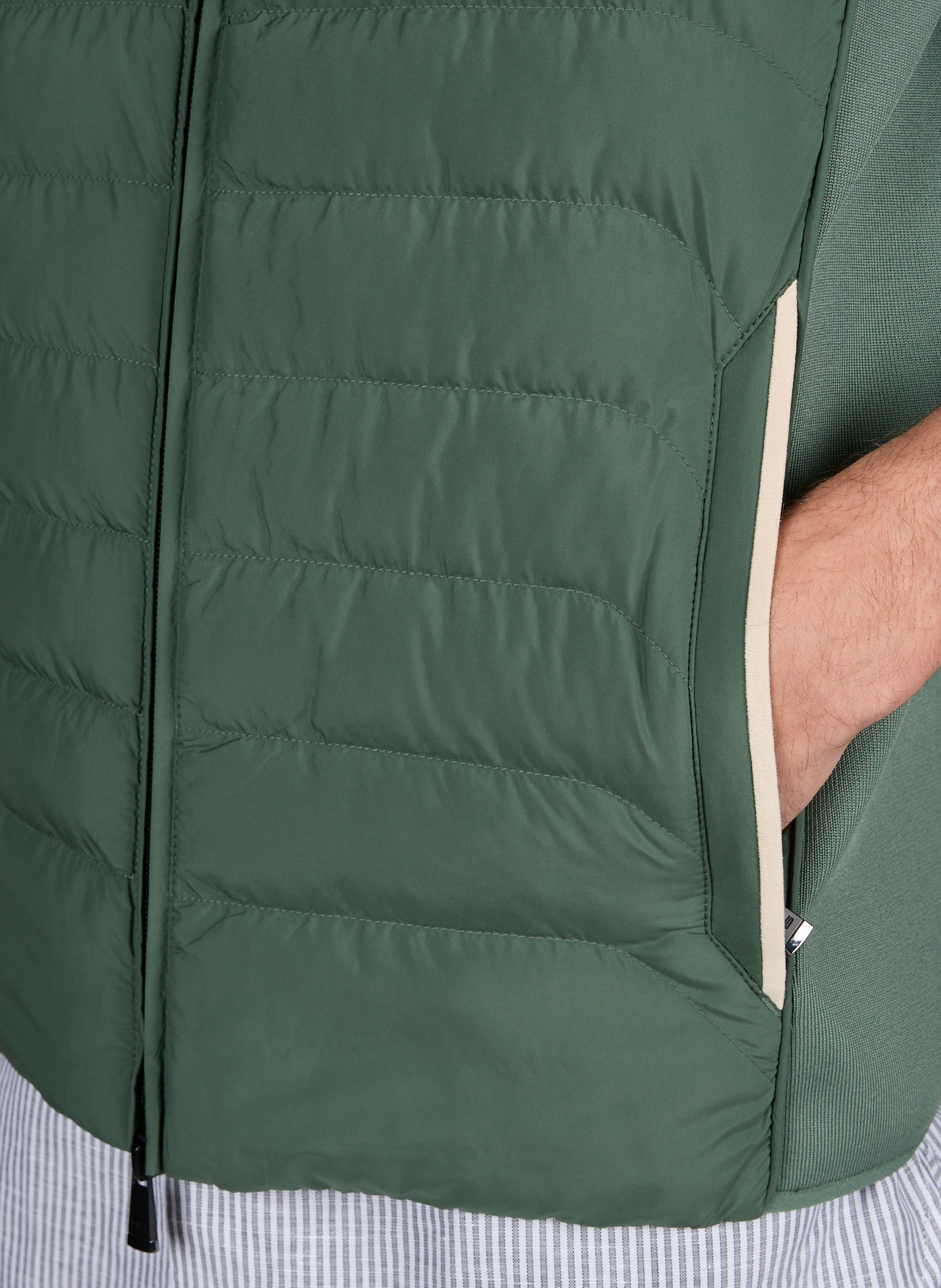 Quilted gilet HACKETT Green