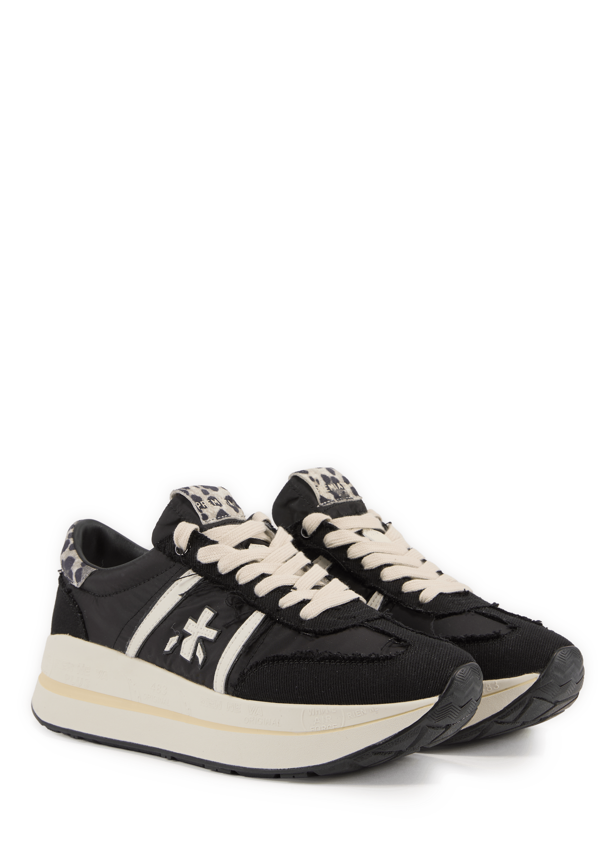 Baskets compensées Bethcoin PREMIATA Noir