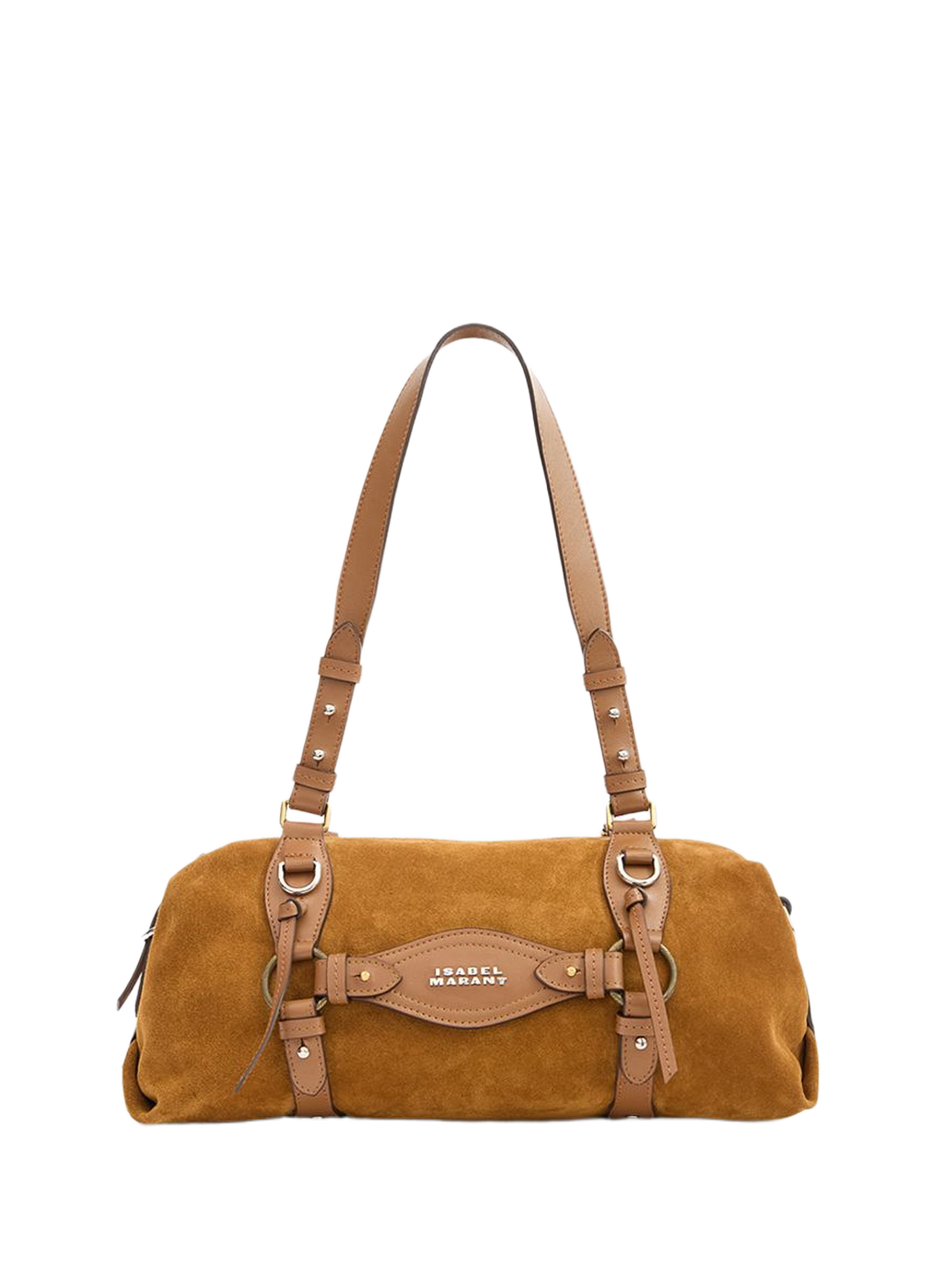 Bowlingtas Tilpa Mini van suède kalfsleer en leer ISABEL MARANT Bruin