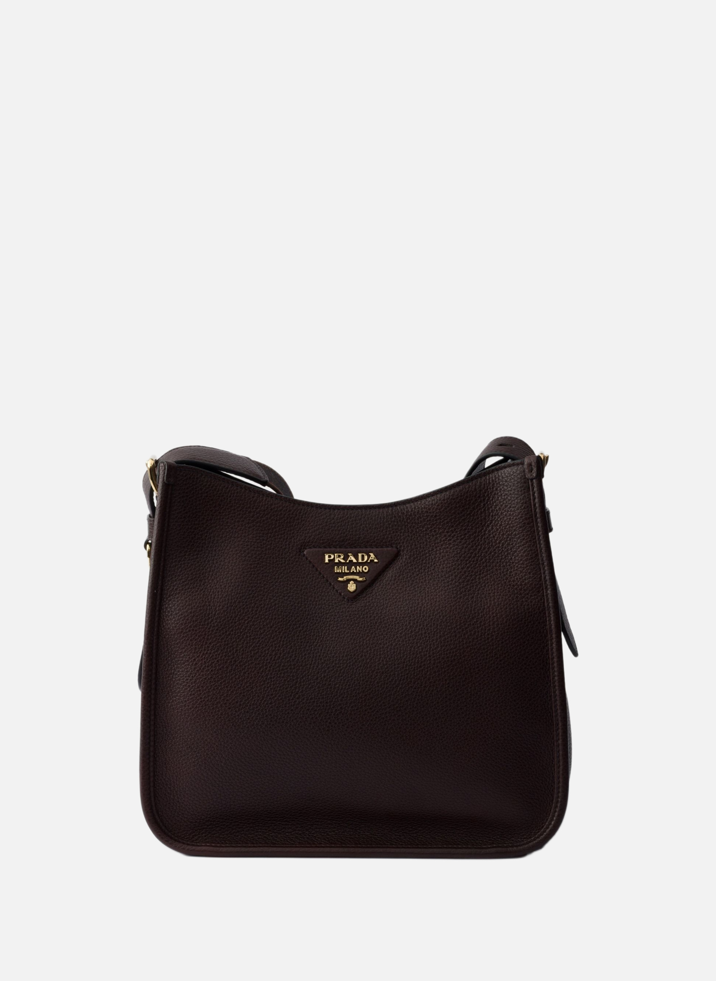Sac en cuir PRADA Marron