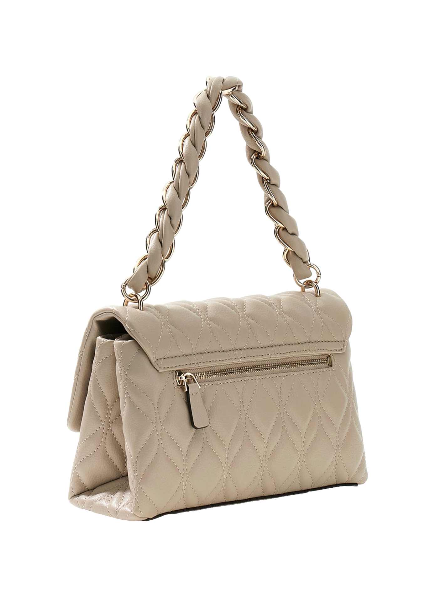 Gepolsterte Schultertasche GUESS Beige