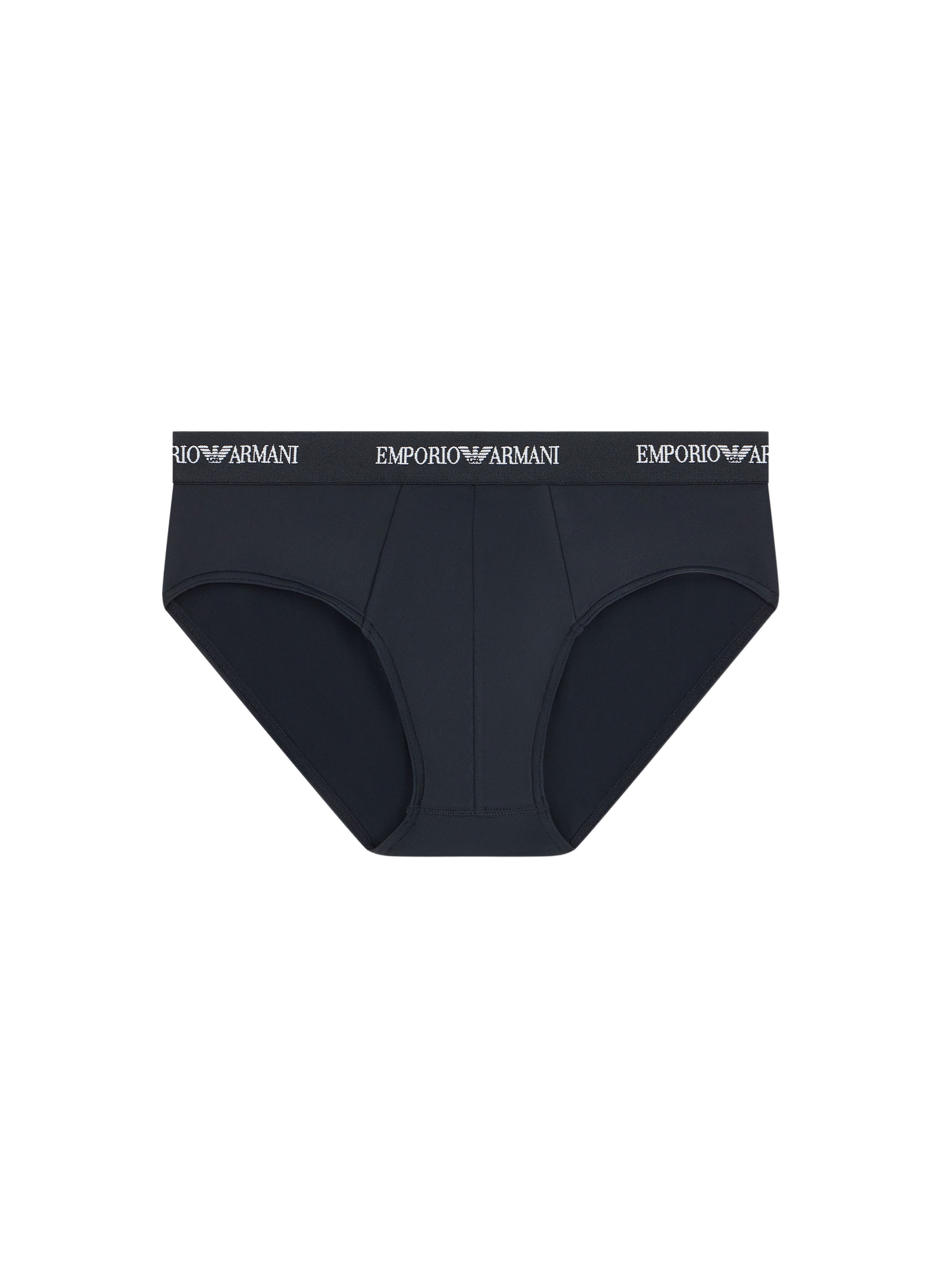 Classic cut briefs in microfiber jersey EMPORIO ARMANI Black