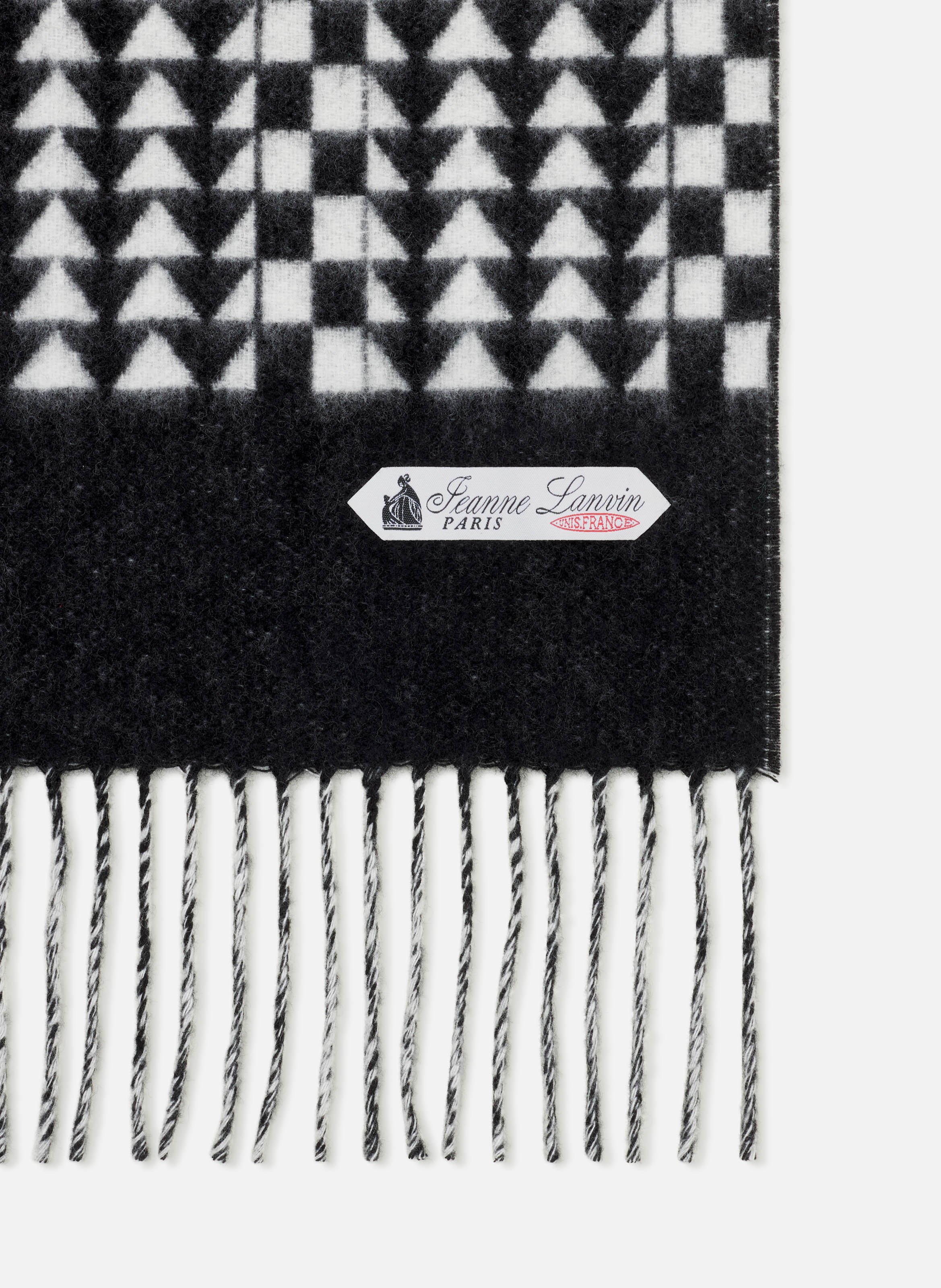 Écharpe artdeco en cachemire LANVIN Gris