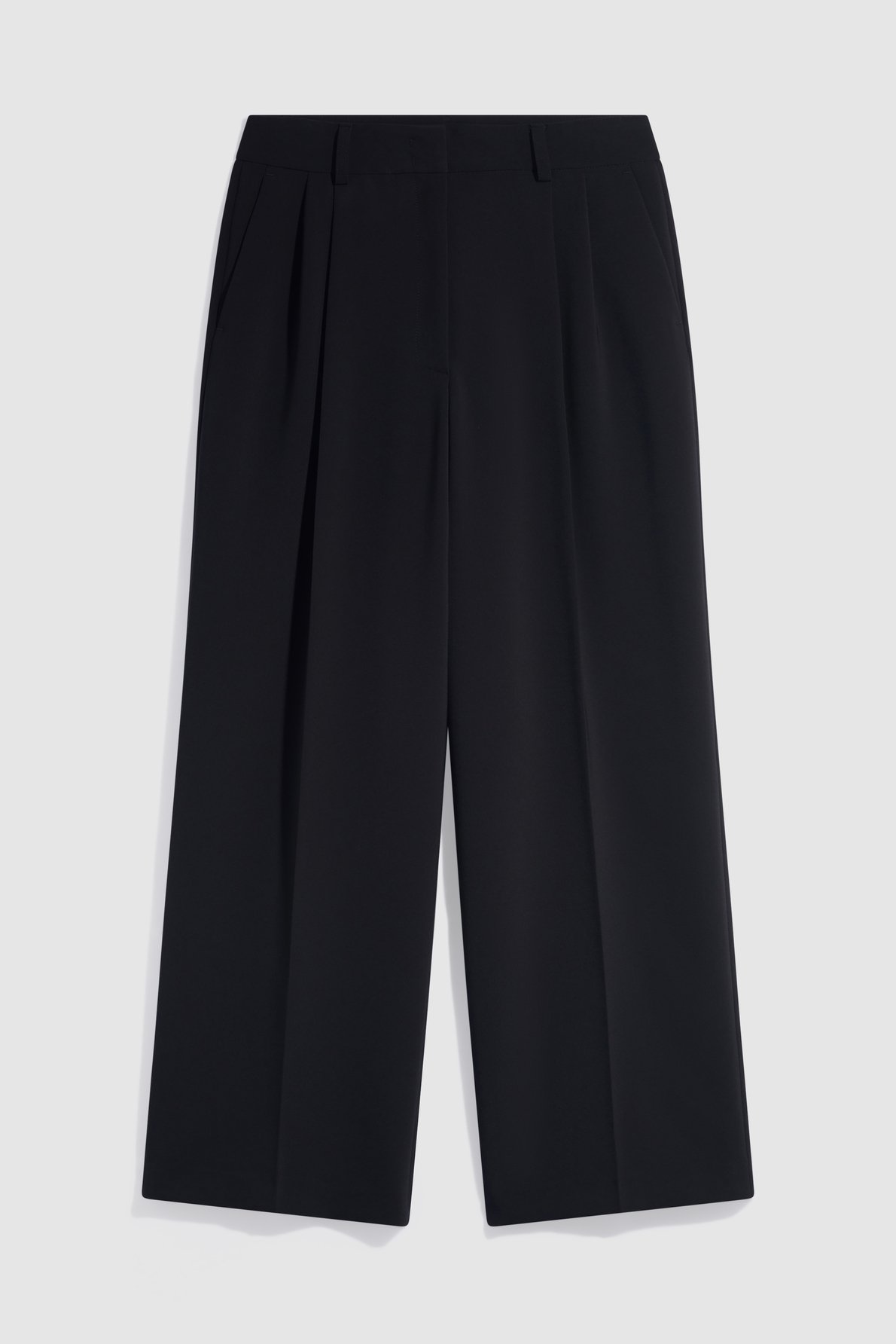 Pantalon large à pinces - maro PABLO Noir