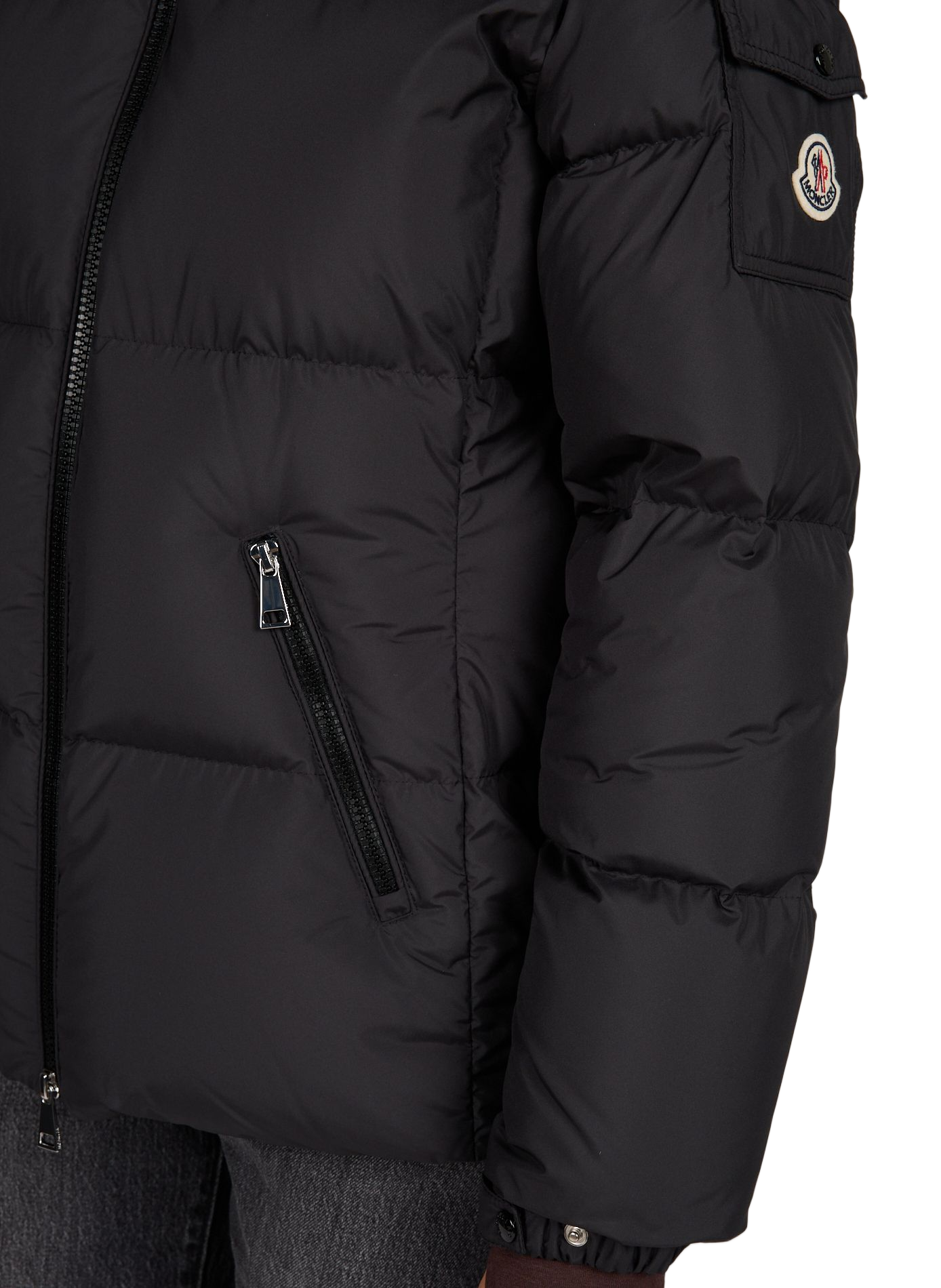 Piumino con cappuccio rimovibile Fourmines MONCLER Nero