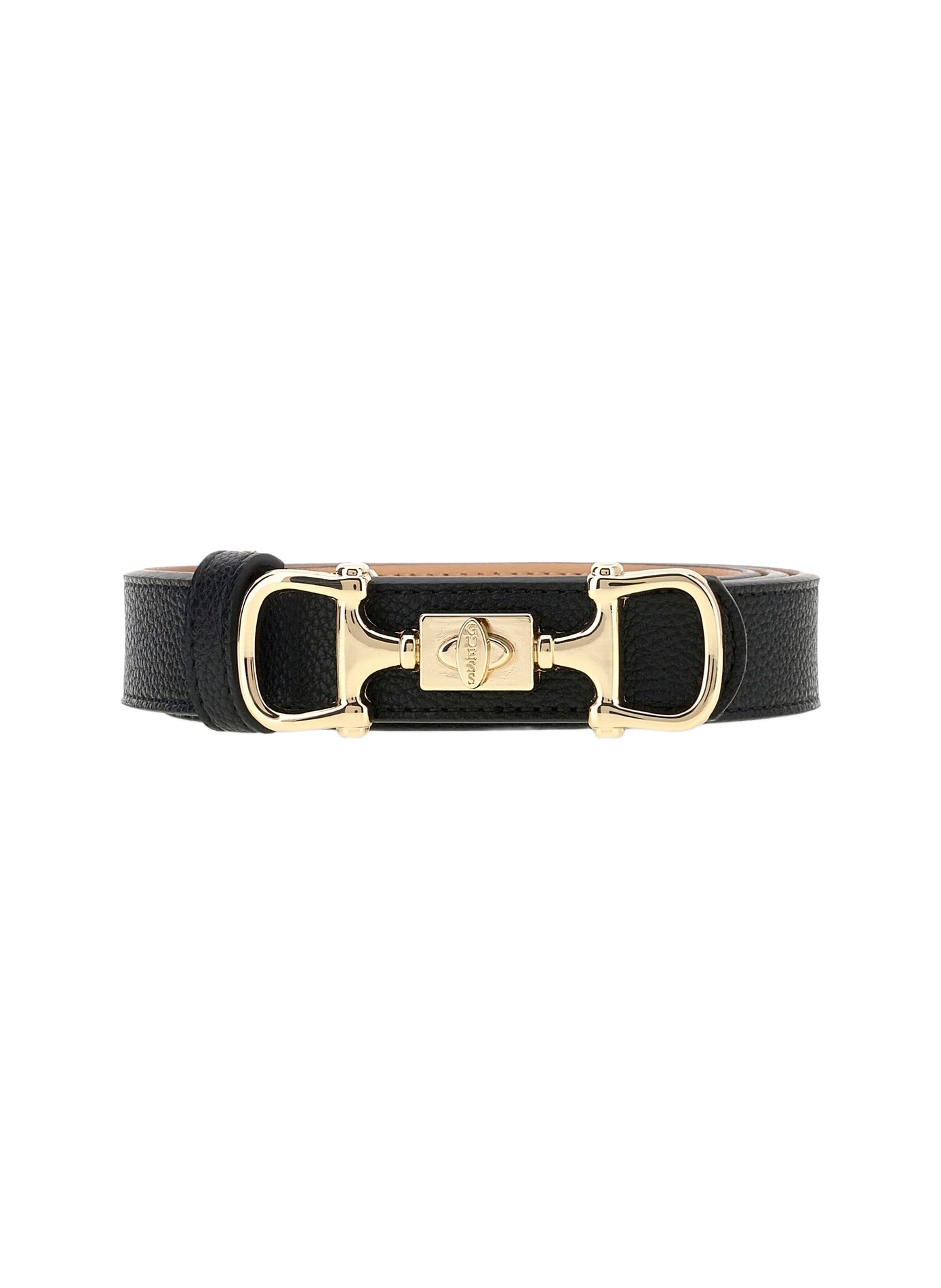 Belt with buckle and gold-toned details GUESS Black