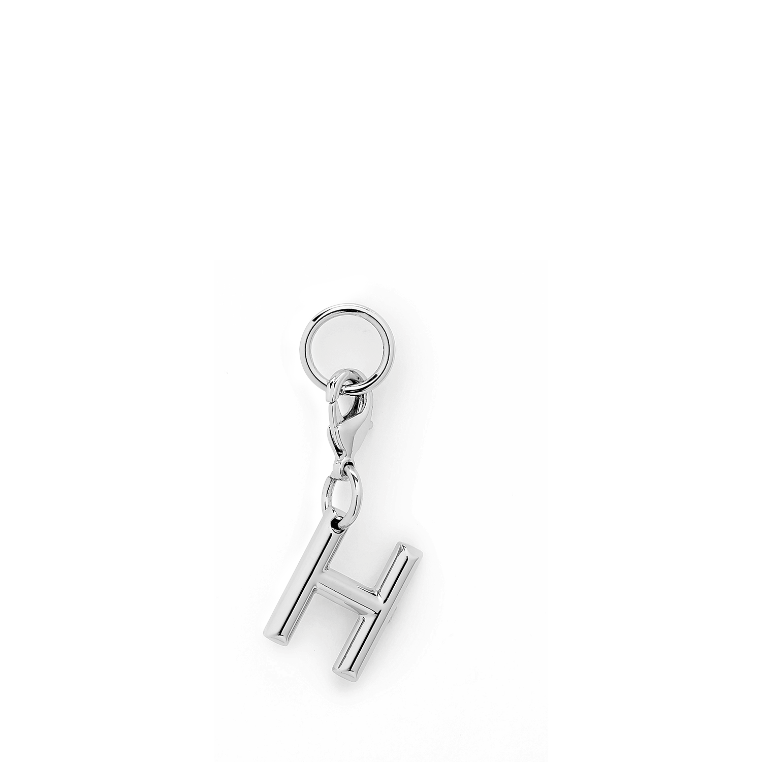 Porte-bonheur officiel lancel lettre h – finition métal argenté, a09478. LANCEL Argent