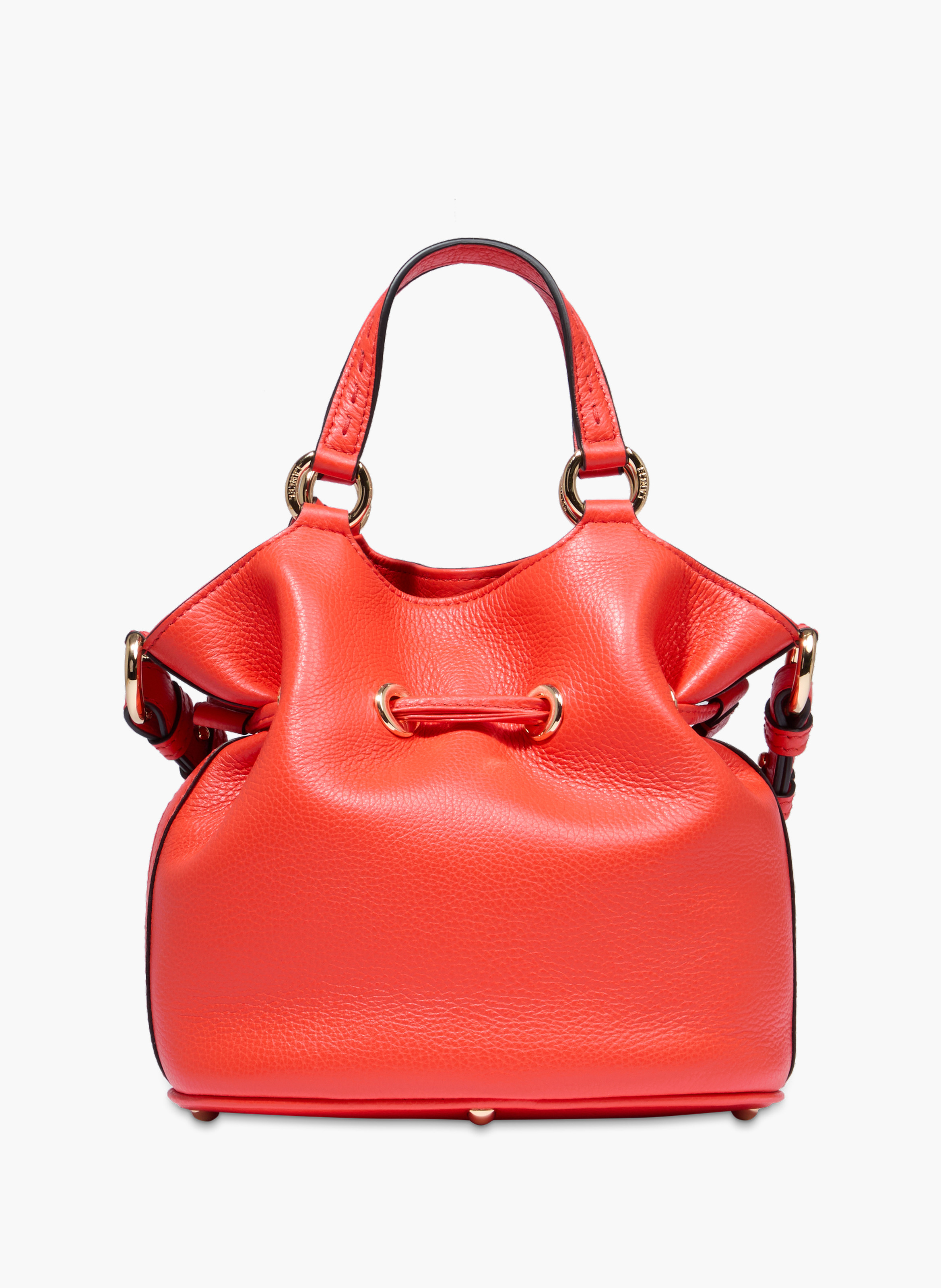 Handtas eerste flirt van Lancel in leer LANCEL Oranje