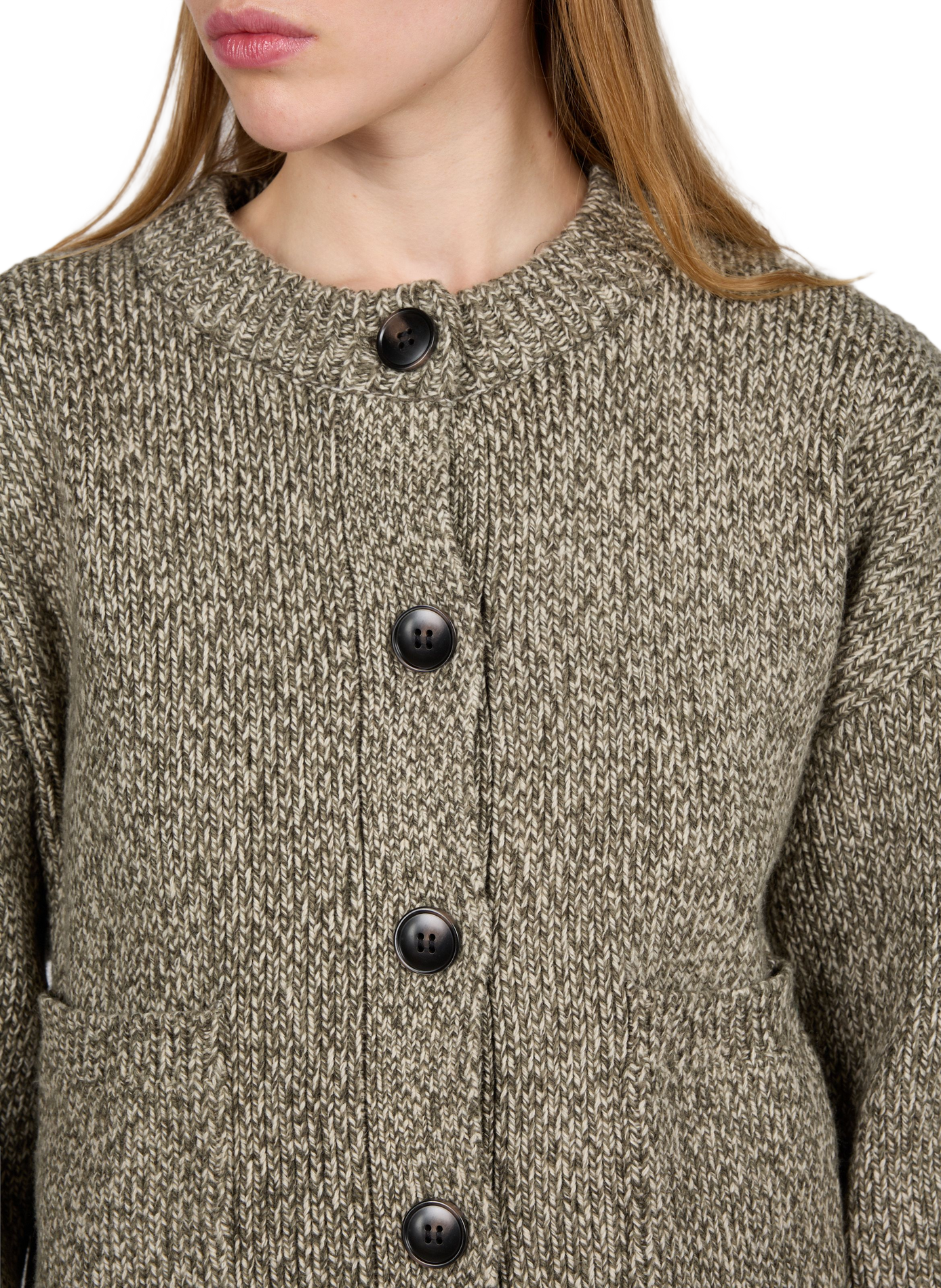 Oversized Trinity Lissi Card cardigan in a wool blend MSCH Khaki
