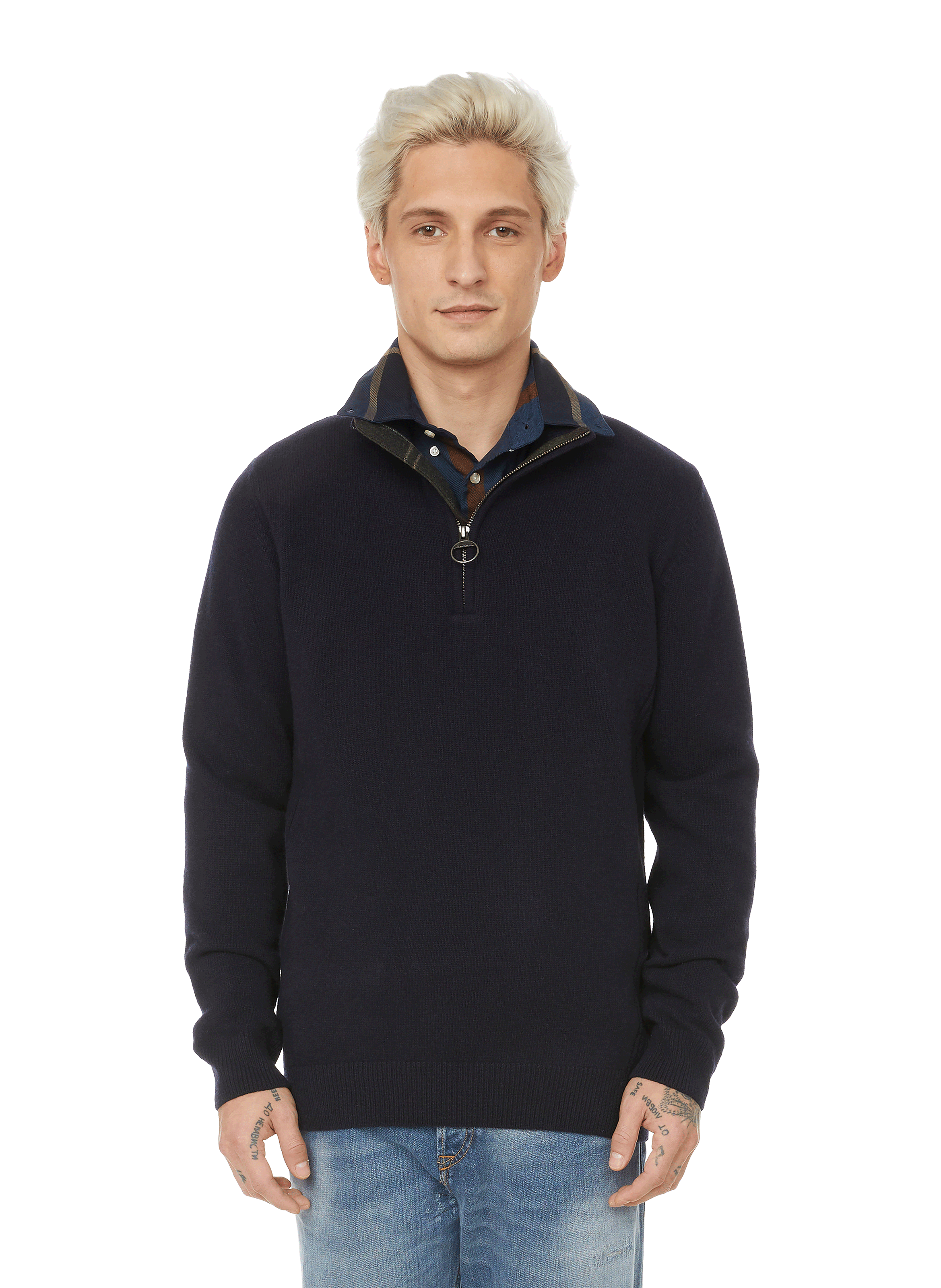 BARBOUR Holden wool jumper Brown